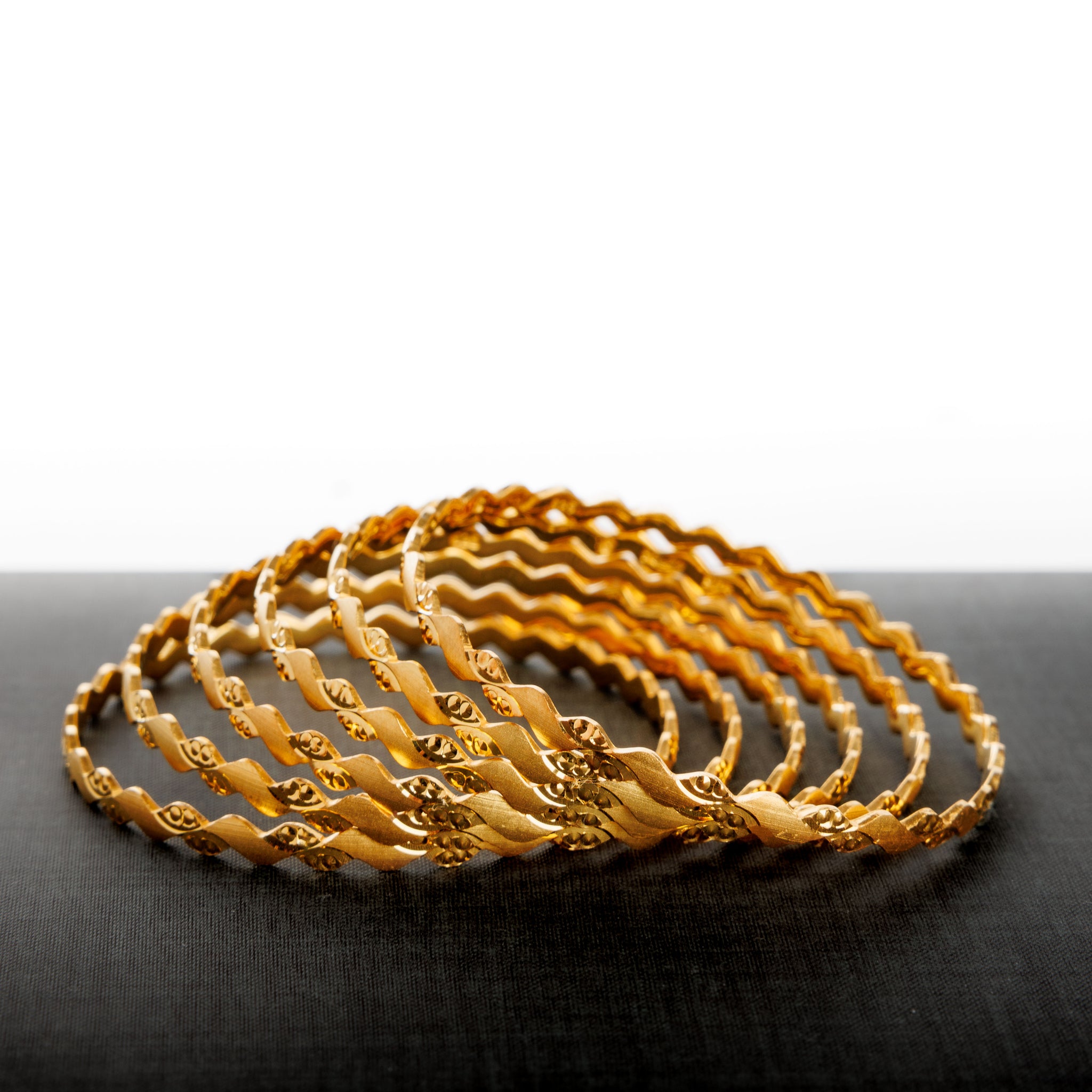 Adult's Bangles (D27-K) - Silver 925 & Gold Plated