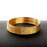 Adult's Bangles (D28-K) - Silver 925 & Gold Plated