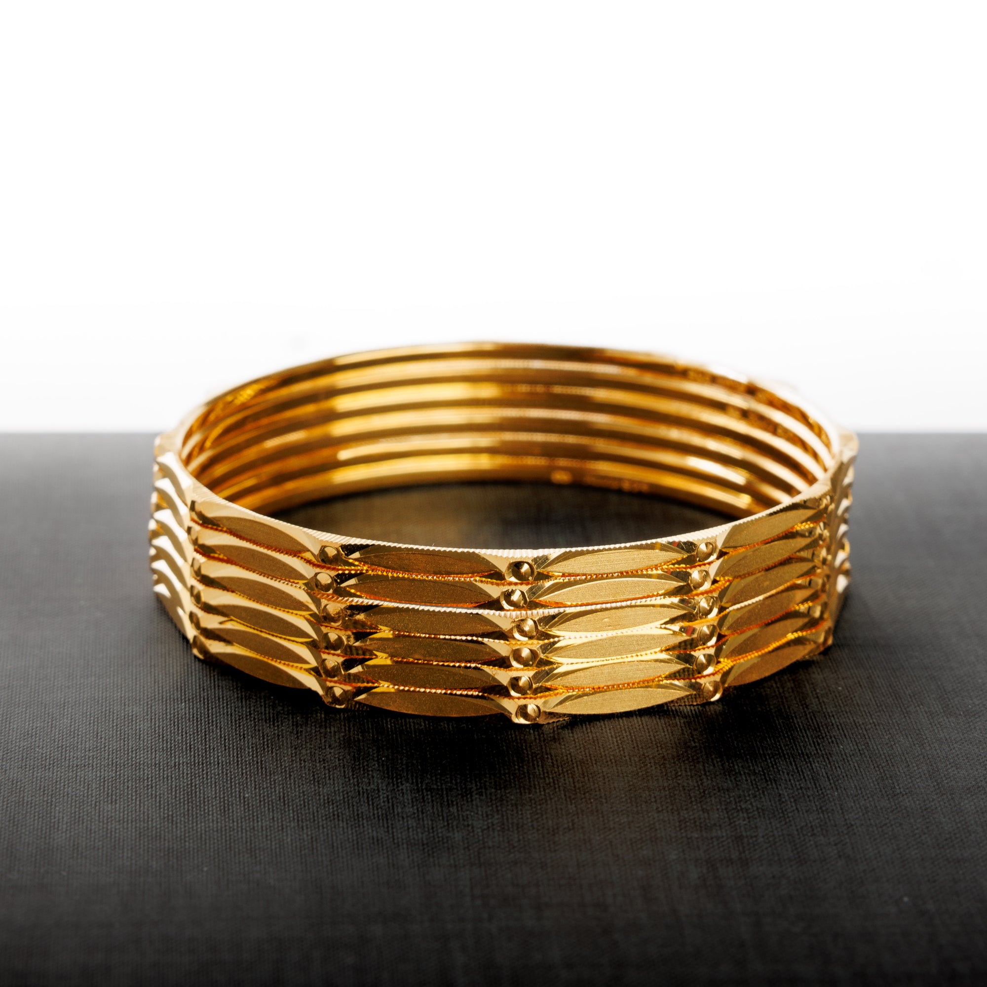 Adult's Bangles (D30-K) - Silver 925 & Gold Plated