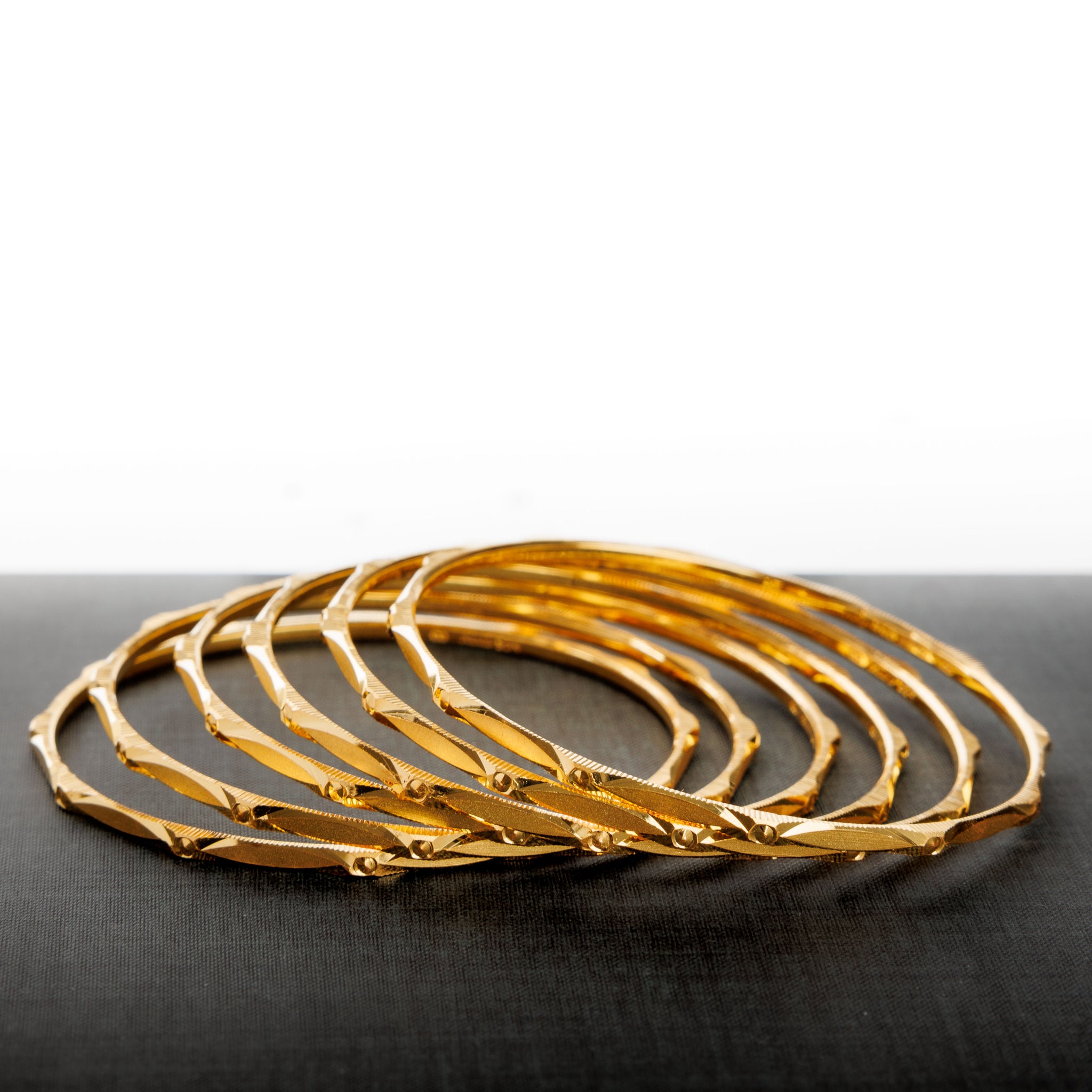 Adult's Bangles (D30-K) - Silver 925 & Gold Plated