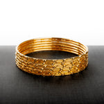 Adult's Bangles (D32-K) - Silver 925 & Gold Plated