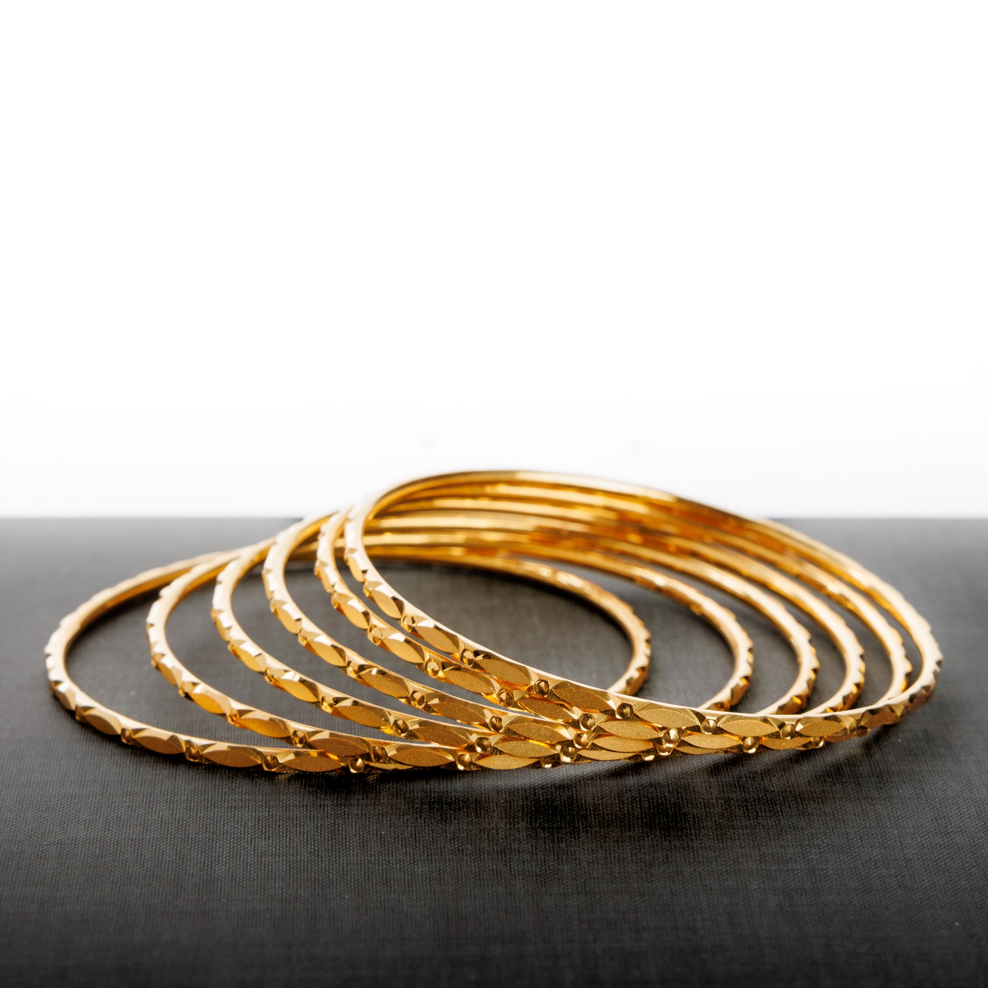 Adult's Bangles (D32-K) - Silver 925 & Gold Plated