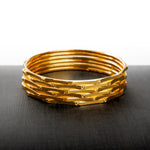 Adult's Bangles (D33-K) - Silver 925 & Gold Plated