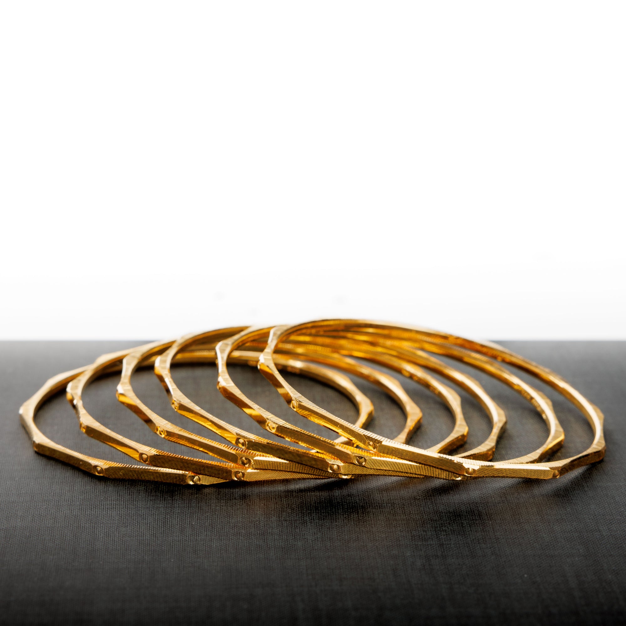 Adult's Bangles (D33-K) - Silver 925 & Gold Plated