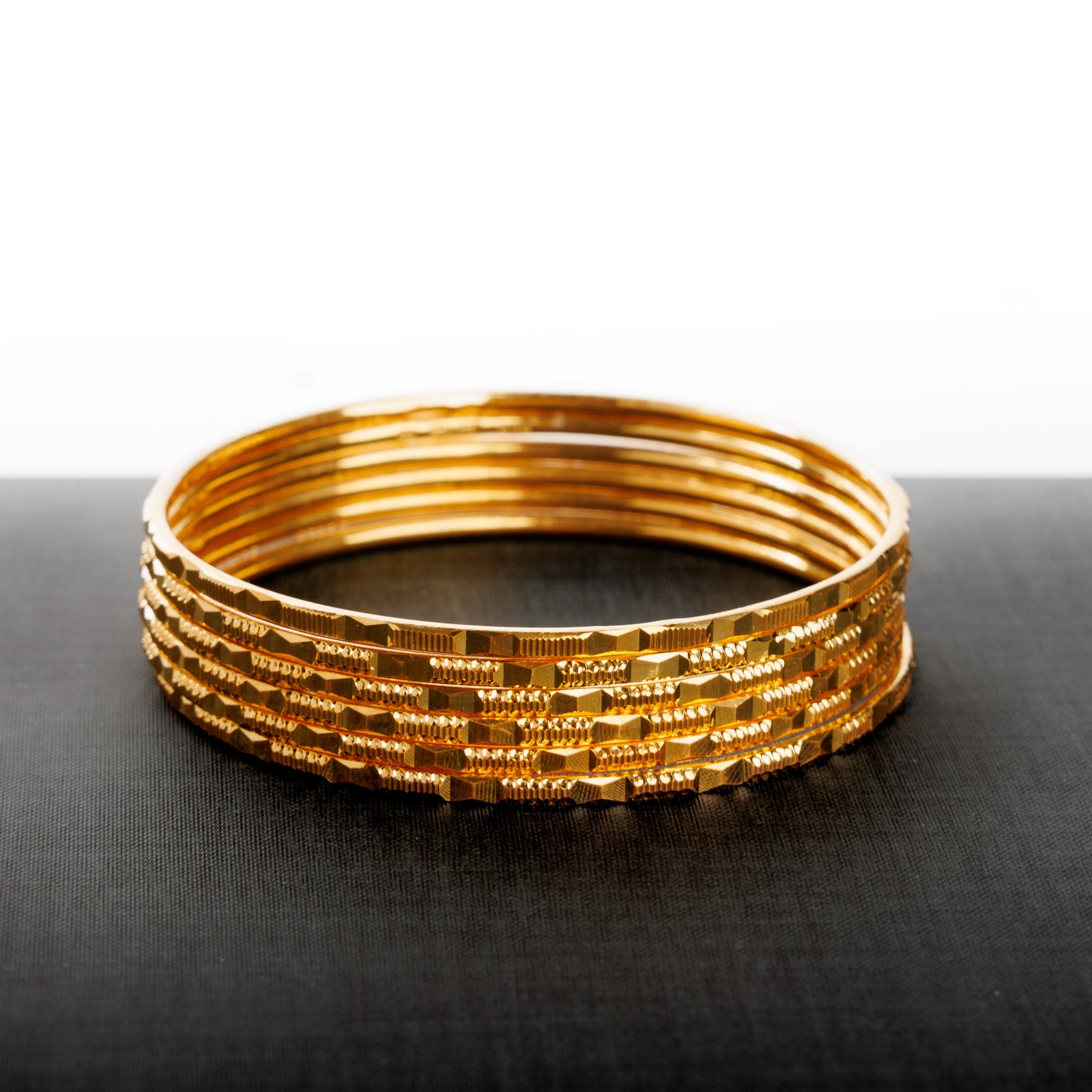 Adult's Bangles (D31-K) - Silver 925 & Gold Plated