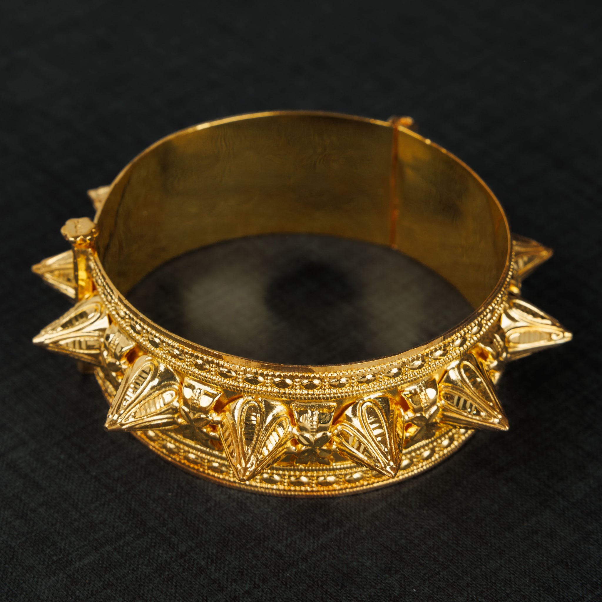 Mushawak Bangle (D58) -  Silver 925 & Gold Plated