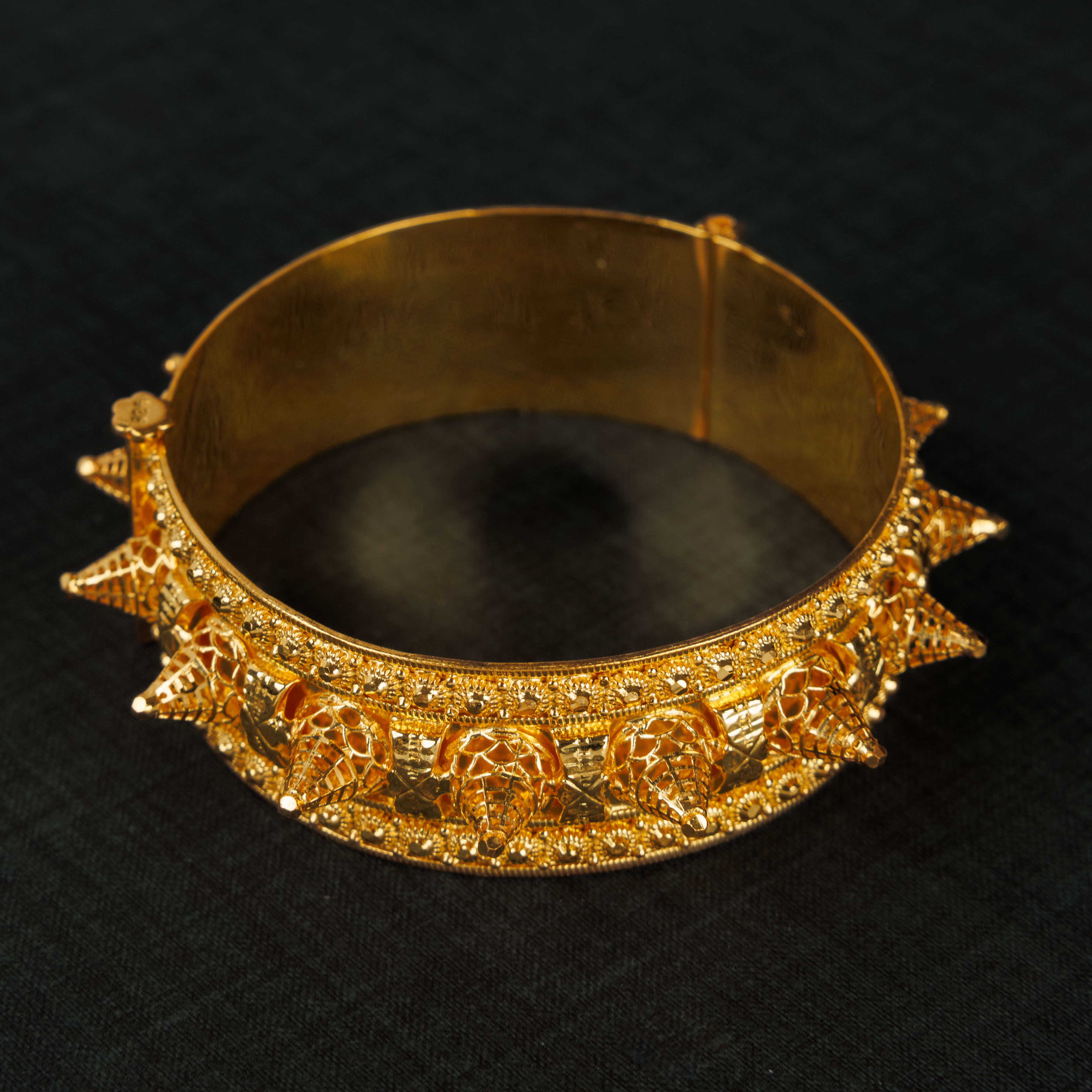 Mushawak Bangle (D61) - Silver 925 & Gold Plated