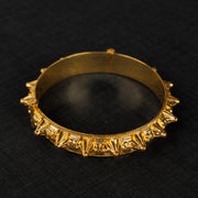 Thin Mushawak Bangle (D12) - 925 Silver & 24K Gold Plated