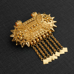 Traditional Hirz Pendant 7 - 925 Silver & 24K Gold Plated