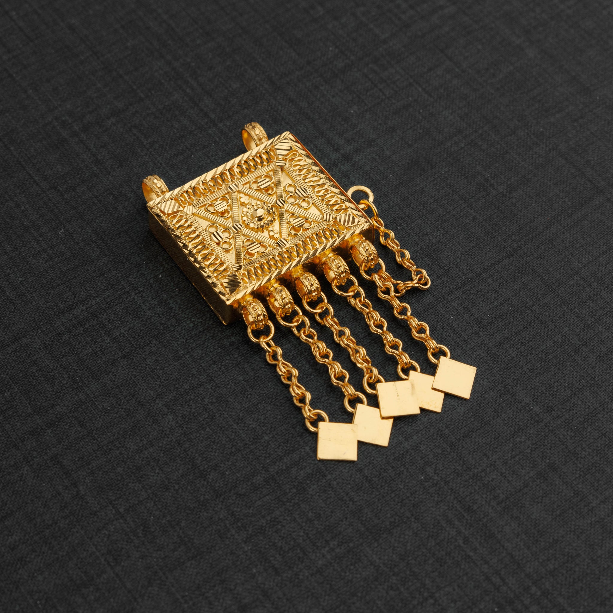 Traditional Hirz Pendant (D8) - Silver 925 & Gold Plated