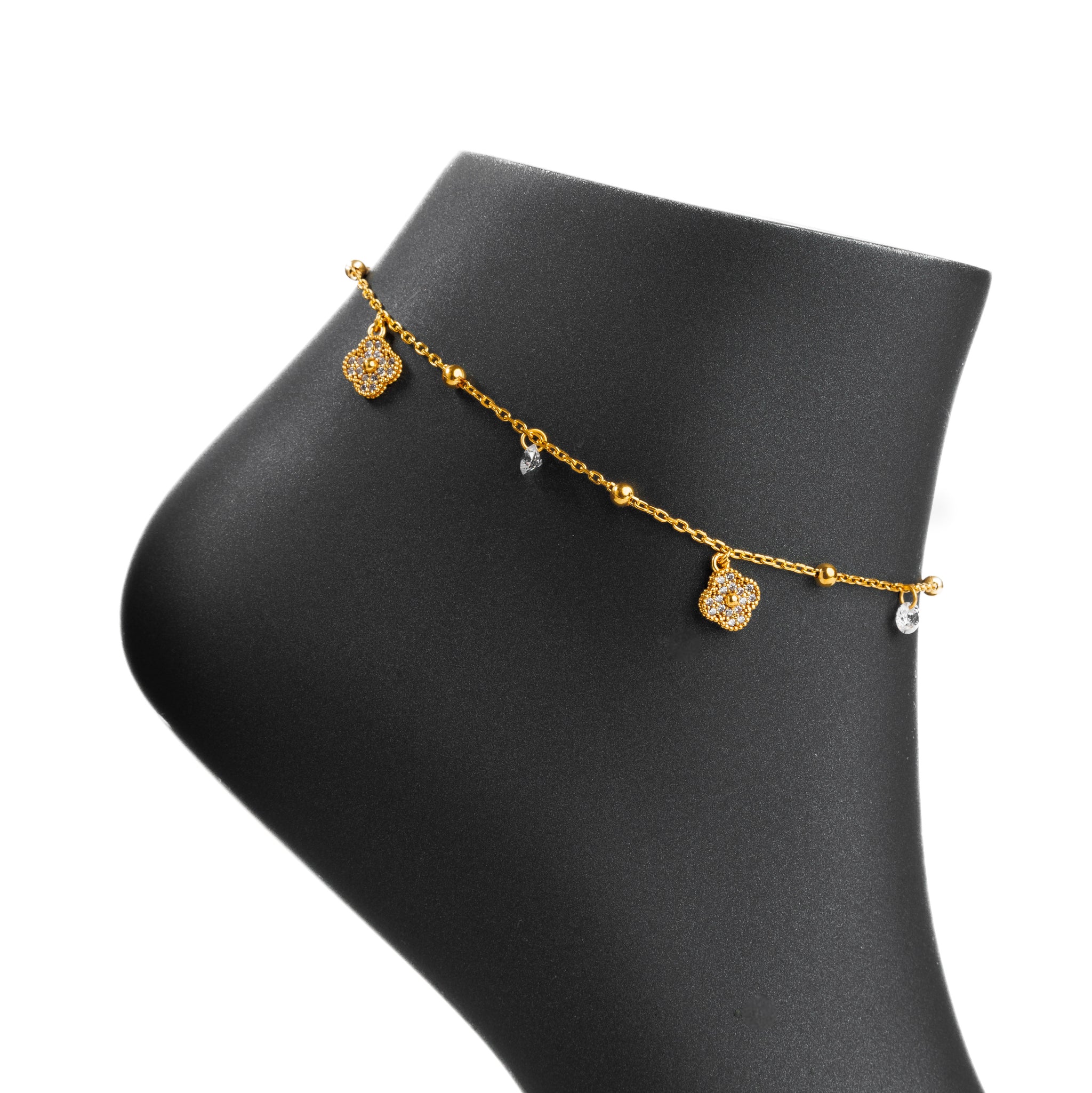 Anklet (D12) - Silver 925 & Gold Plated