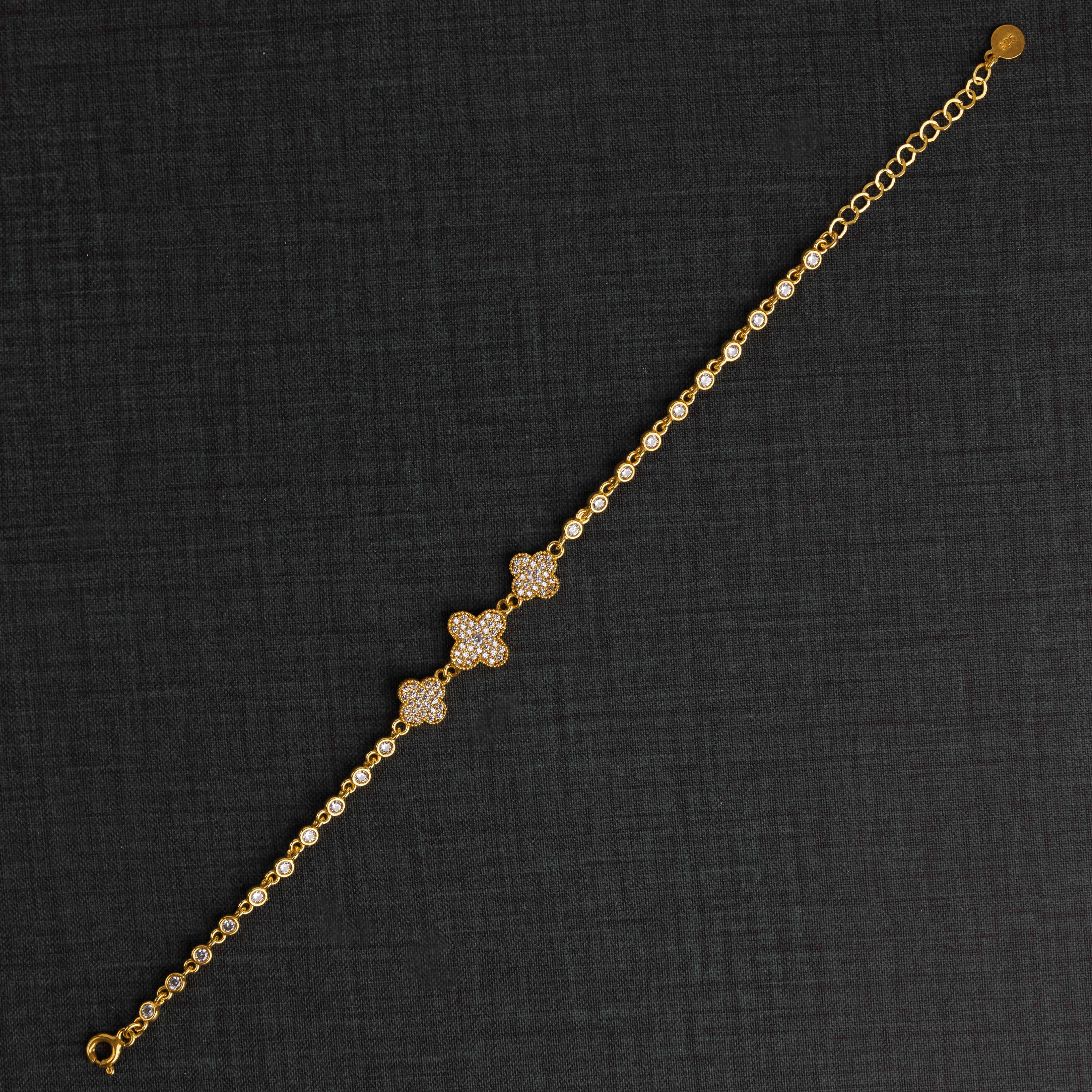 سوار الزركون (D11) - Silver 925 و Gold Plated