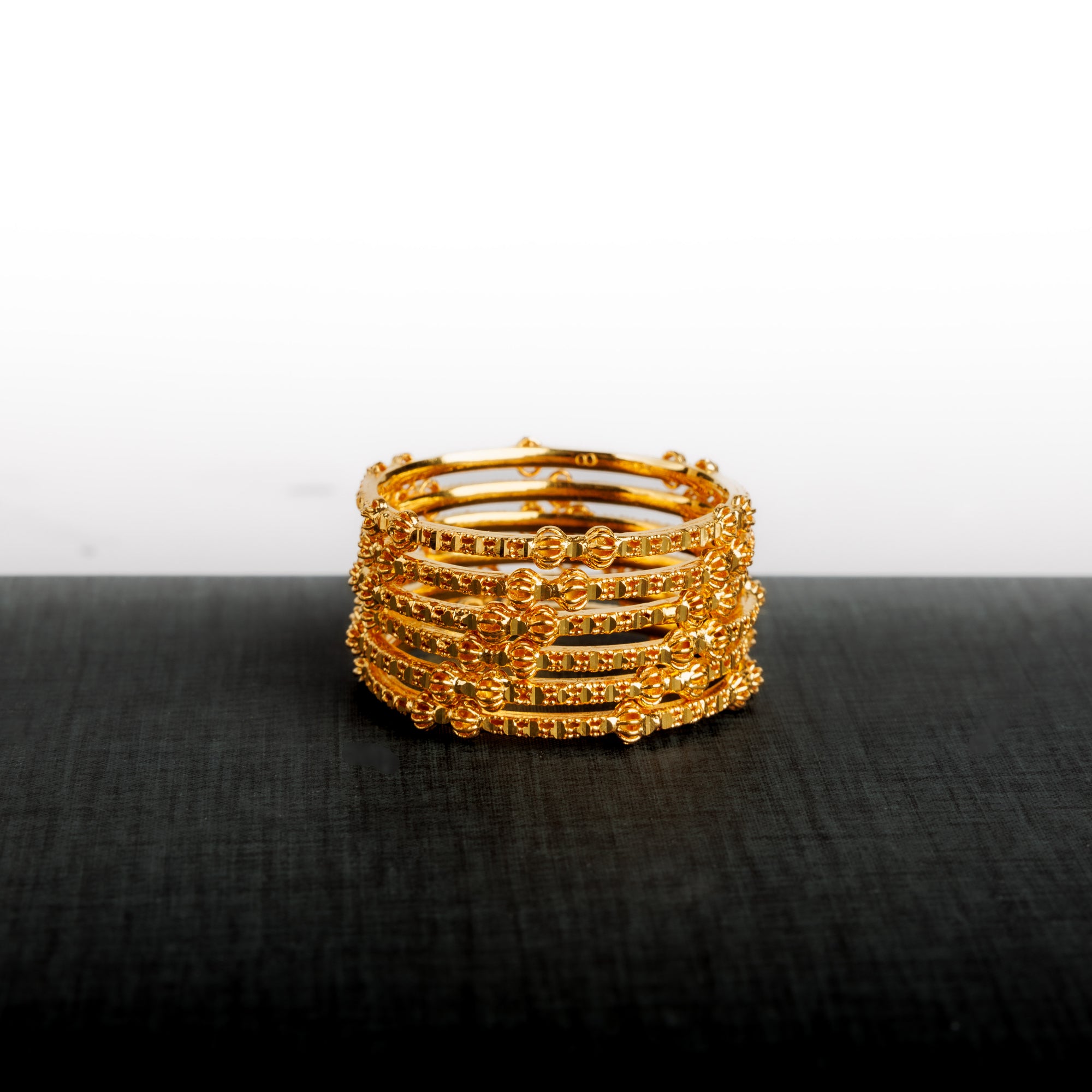 Kid's Bangles (D10-A) - Silver 925 & Gold Plated