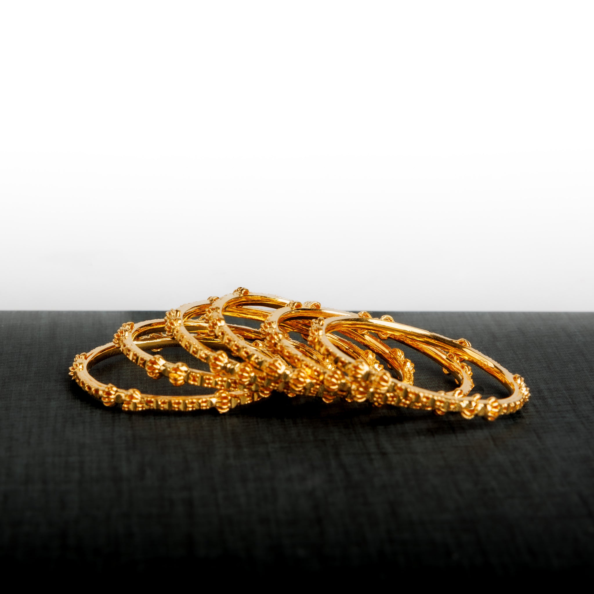 Kid's Bangles (D10-A) - Silver 925 & Gold Plated