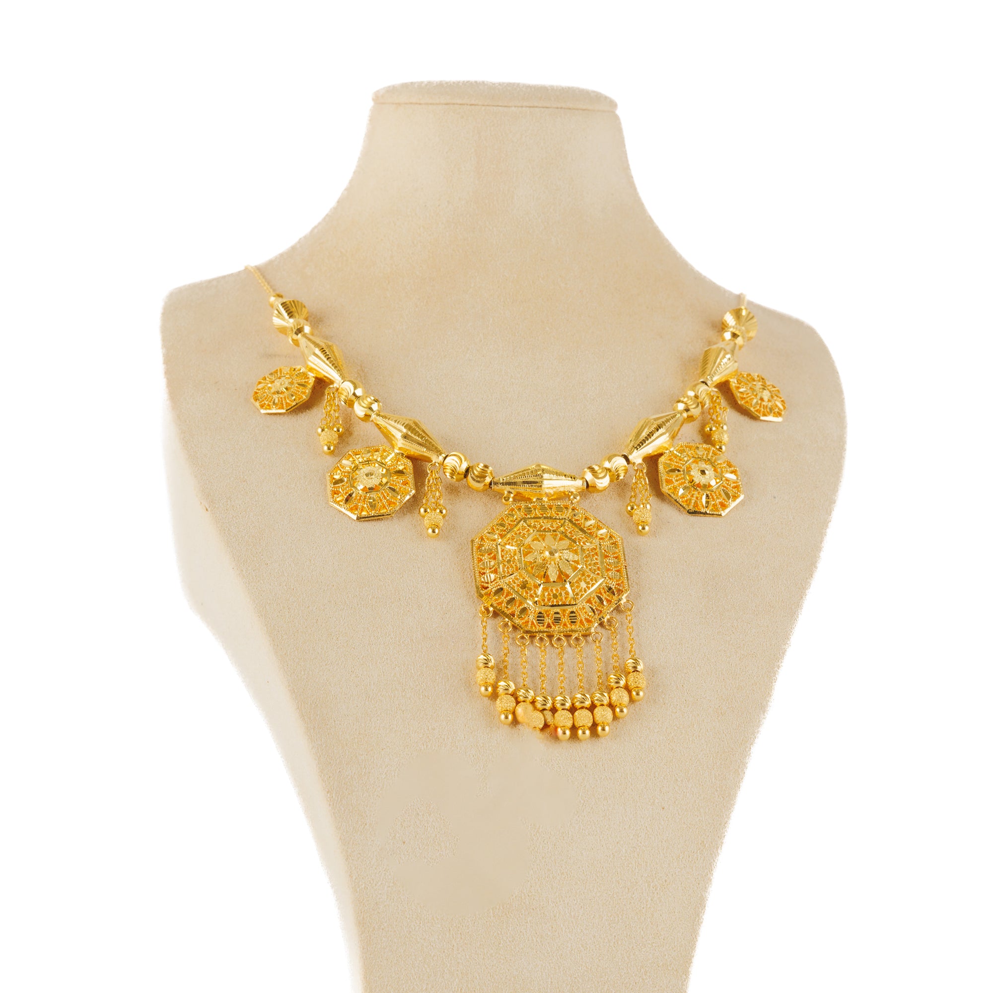 Traditional Necklace (D67)- Silver 925 & Gold Plated