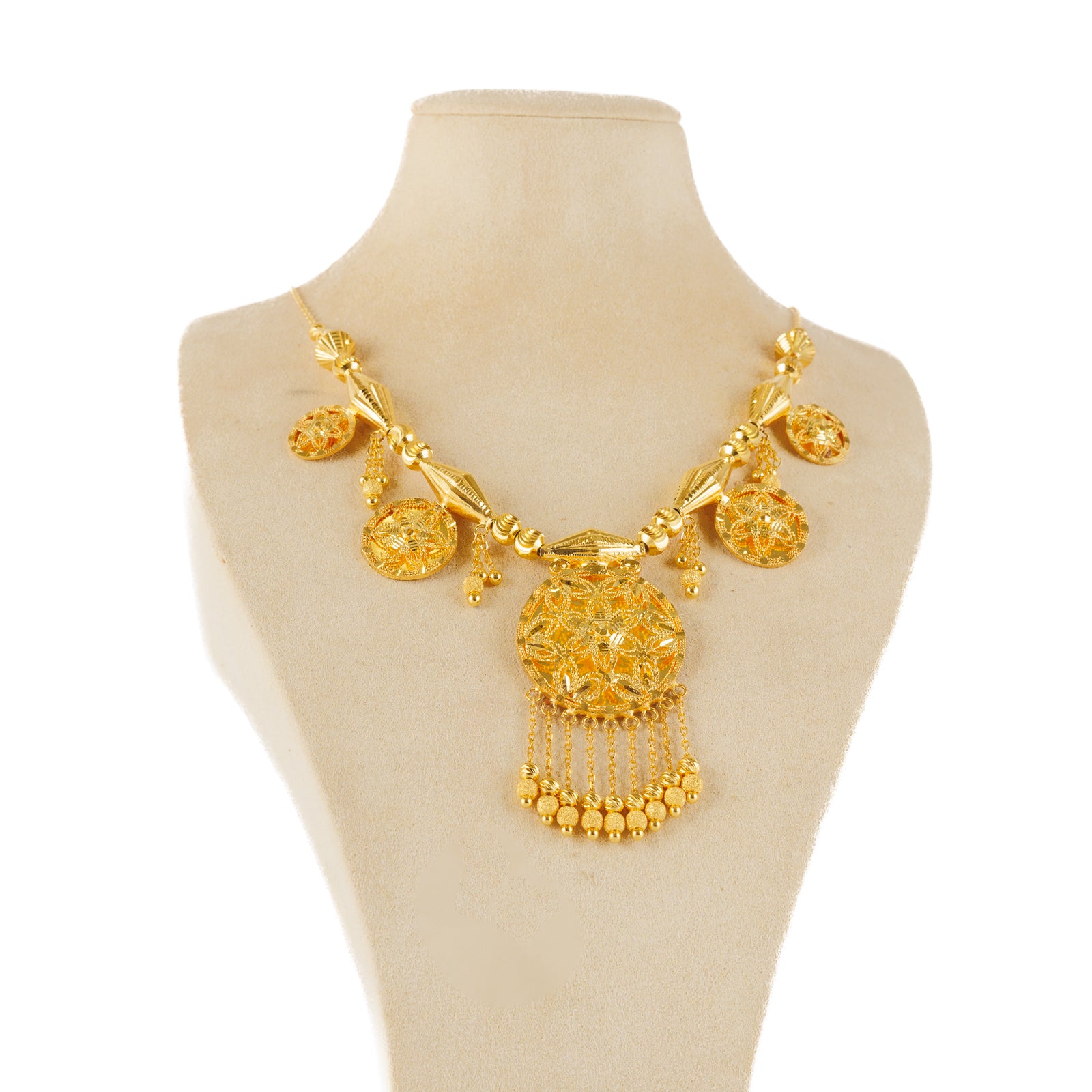 Traditional Necklace (D70)- Silver 925 & Gold Plated