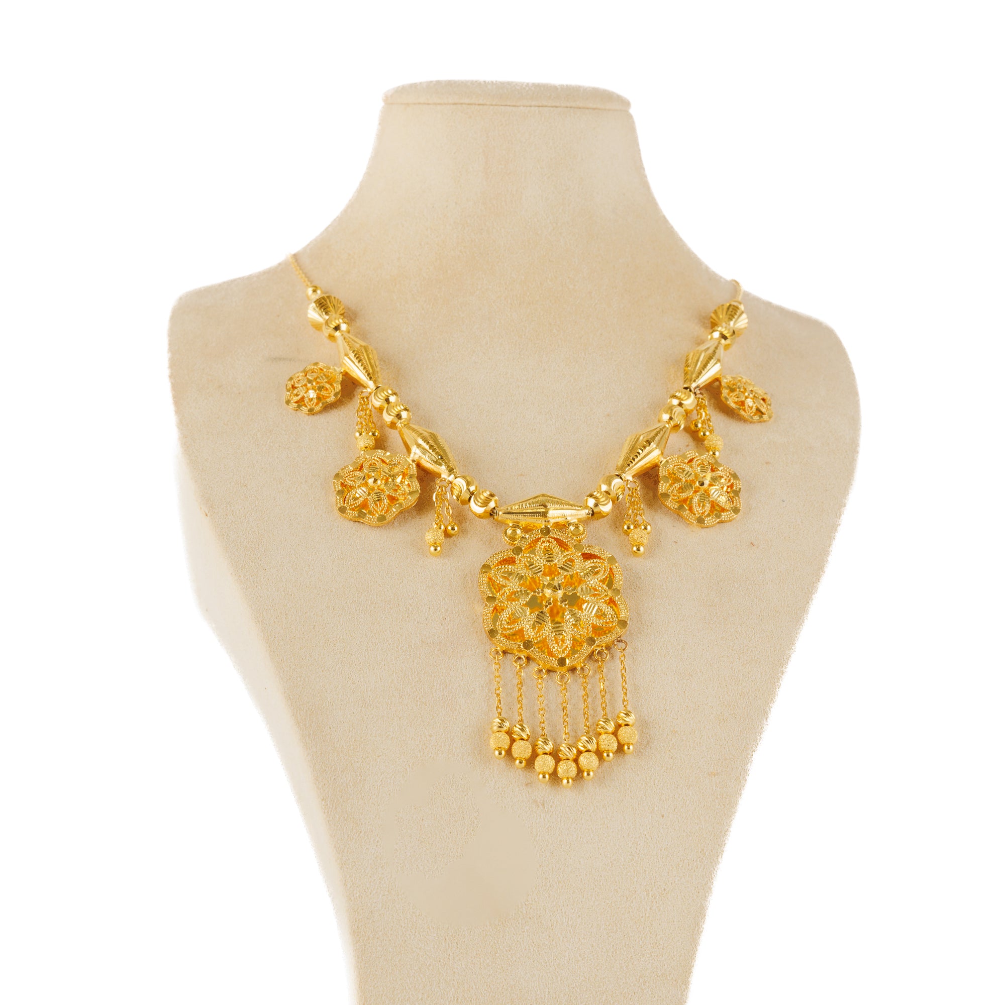 Traditional Necklace (D73)- Silver 925 & Gold Plated