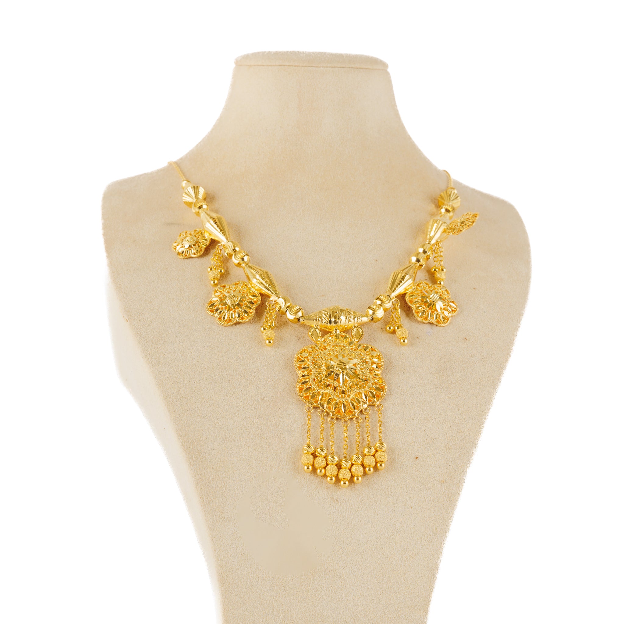 Traditional Necklace (D71)- Silver 925 & Gold Plated