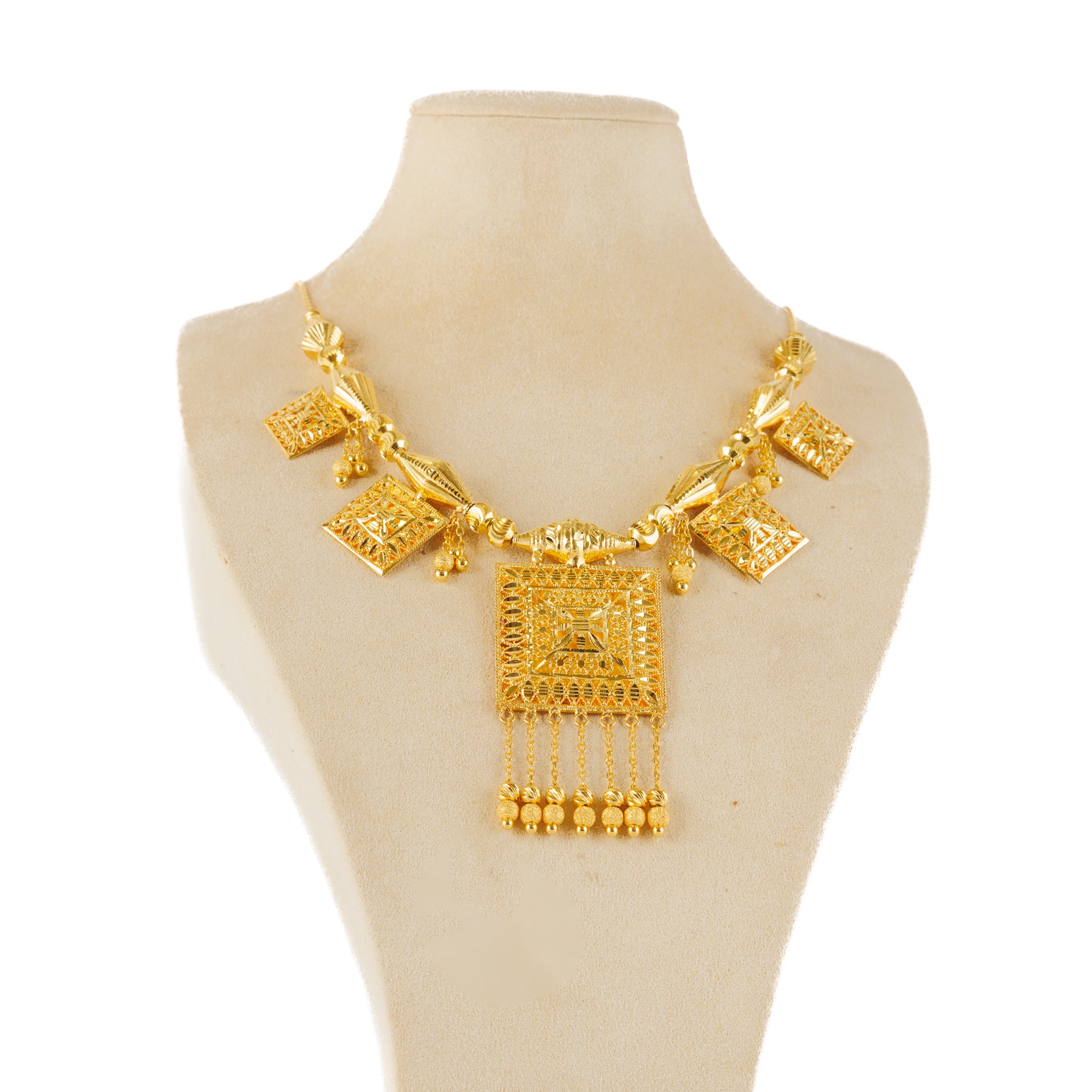 Traditional Necklace (D81)- Silver 925 & Gold Plated
