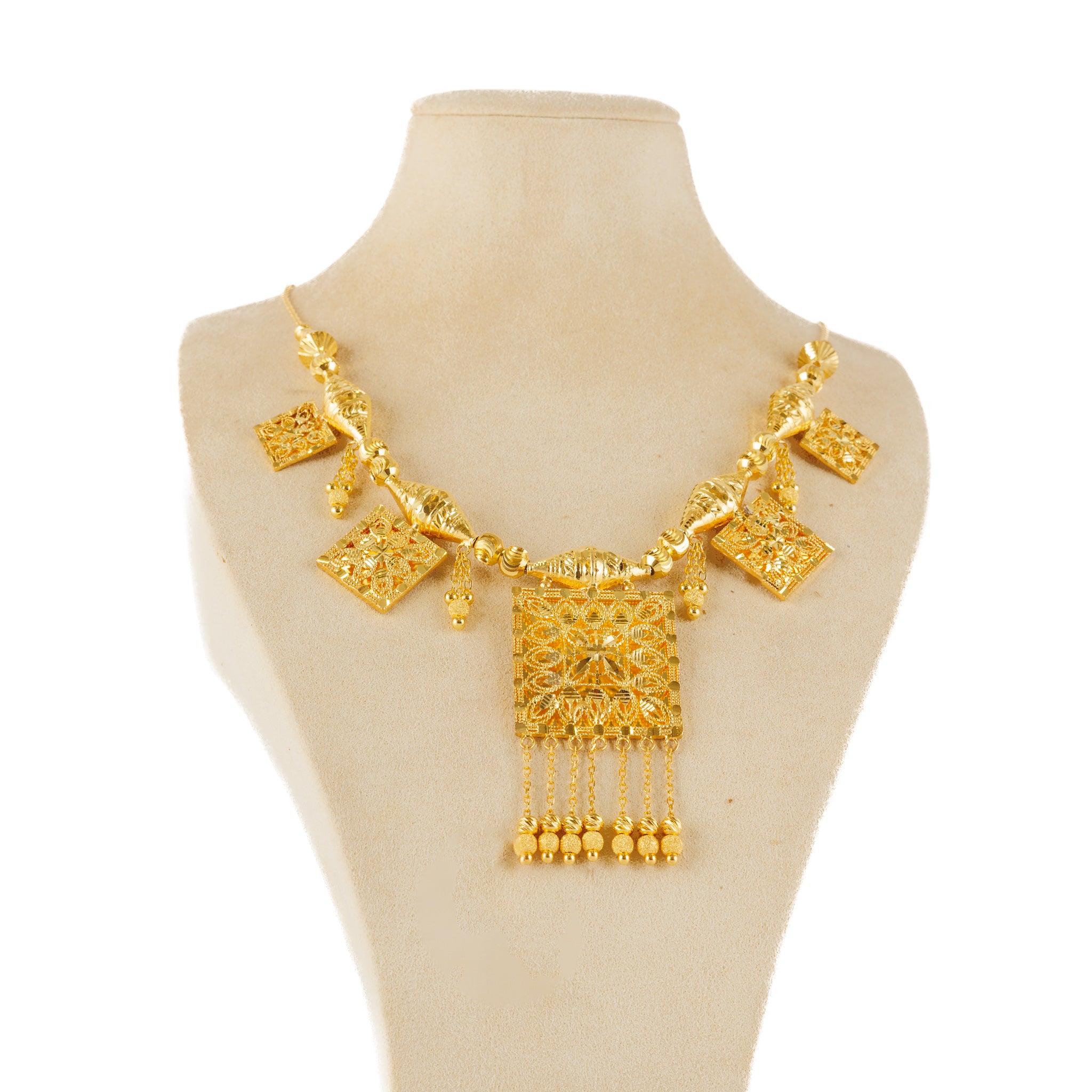 Traditional Necklace (D74)- Silver 925 & Gold Plated