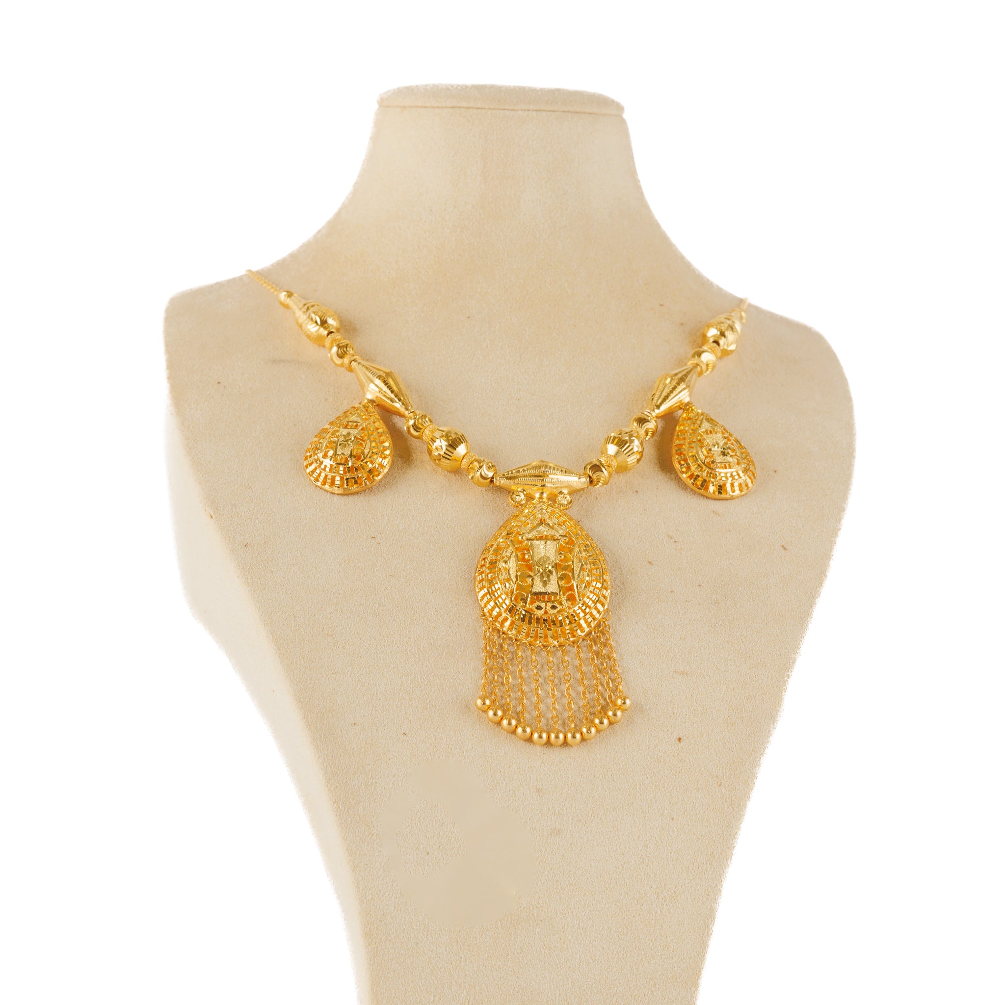 Traditional Necklace (D80)- Silver 925 & Gold Plated