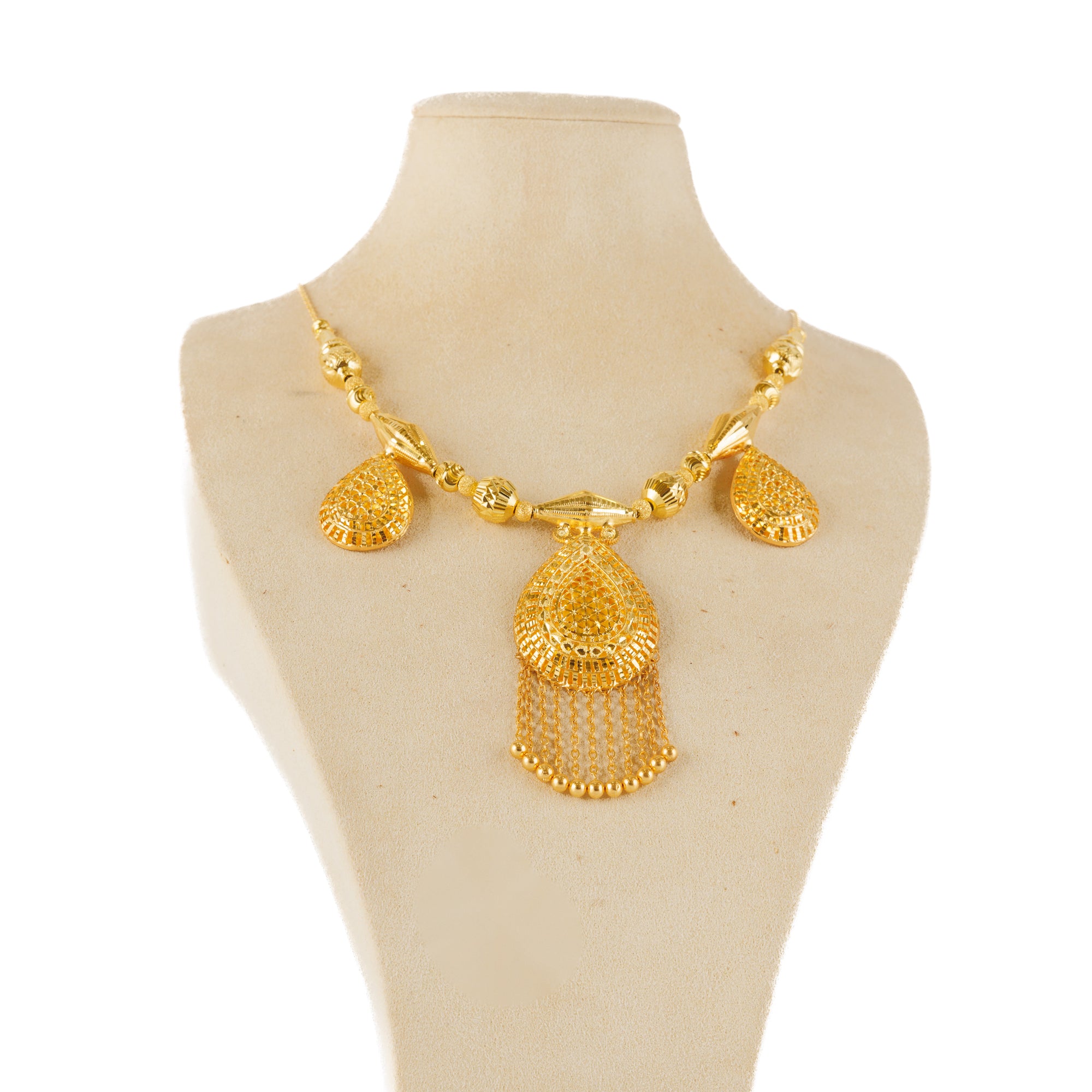 Traditional Necklace (D78)- Silver 925 & Gold Plated