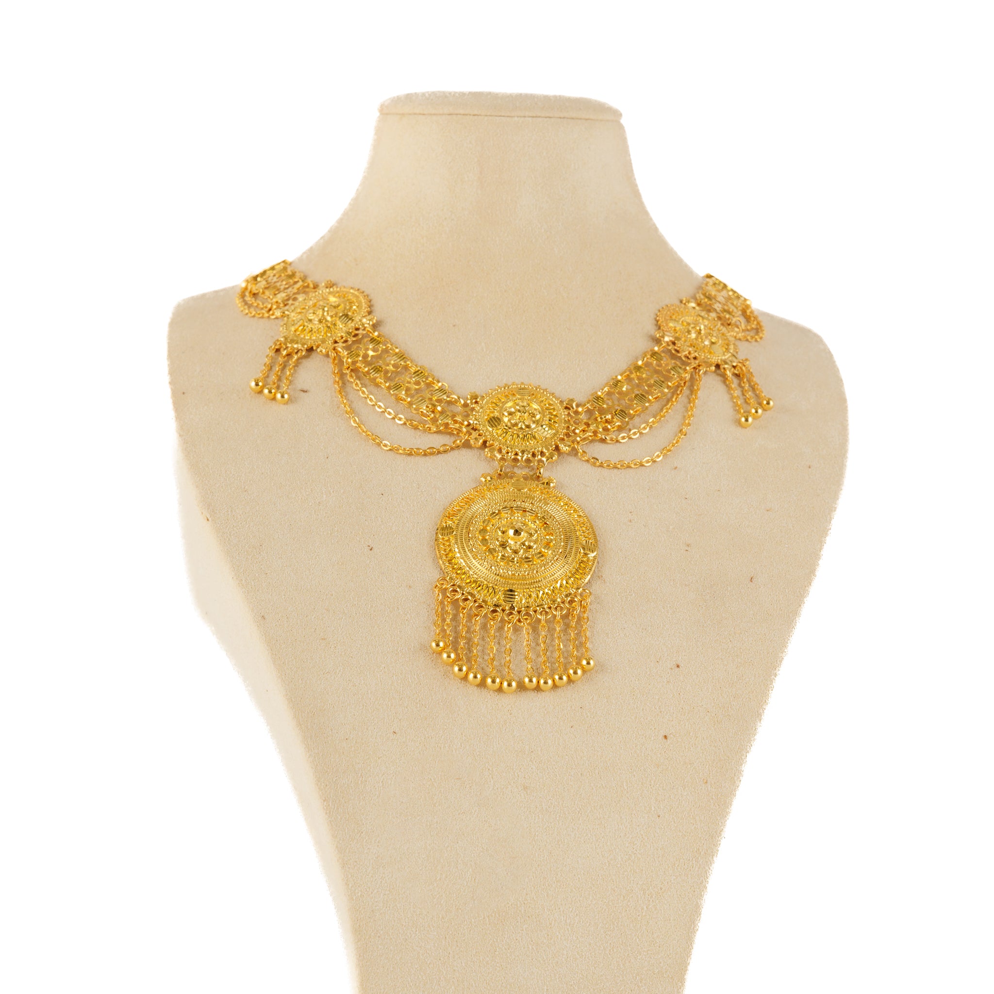 Traditional Necklace (D89)- Silver 925 & Gold Plated