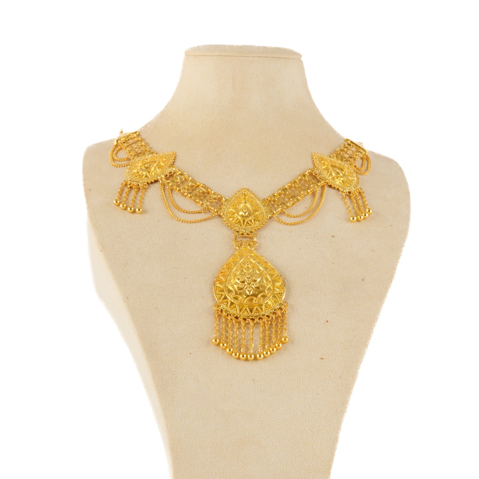 Traditional Necklace (D87)- Silver 925 & Gold Plated