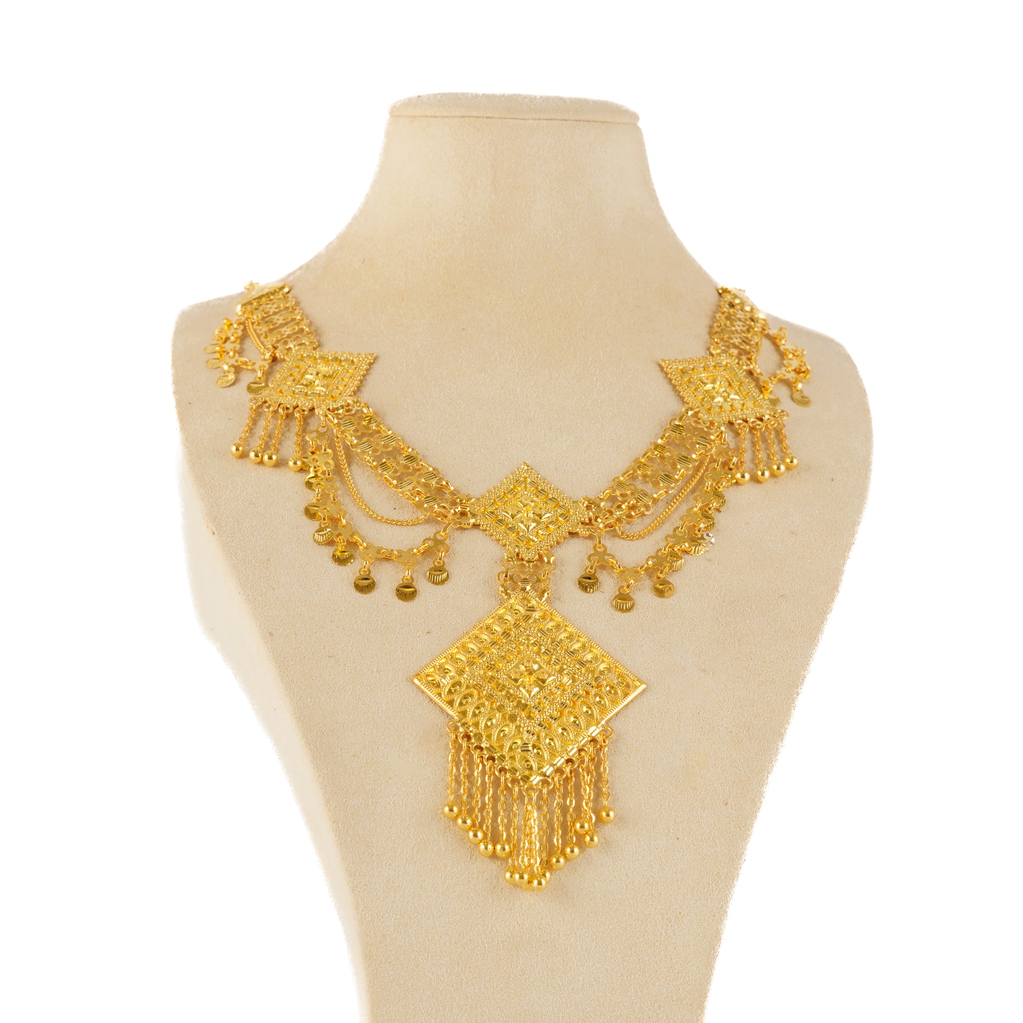 Traditional Necklace (D88)- Silver 925 & Gold Plated