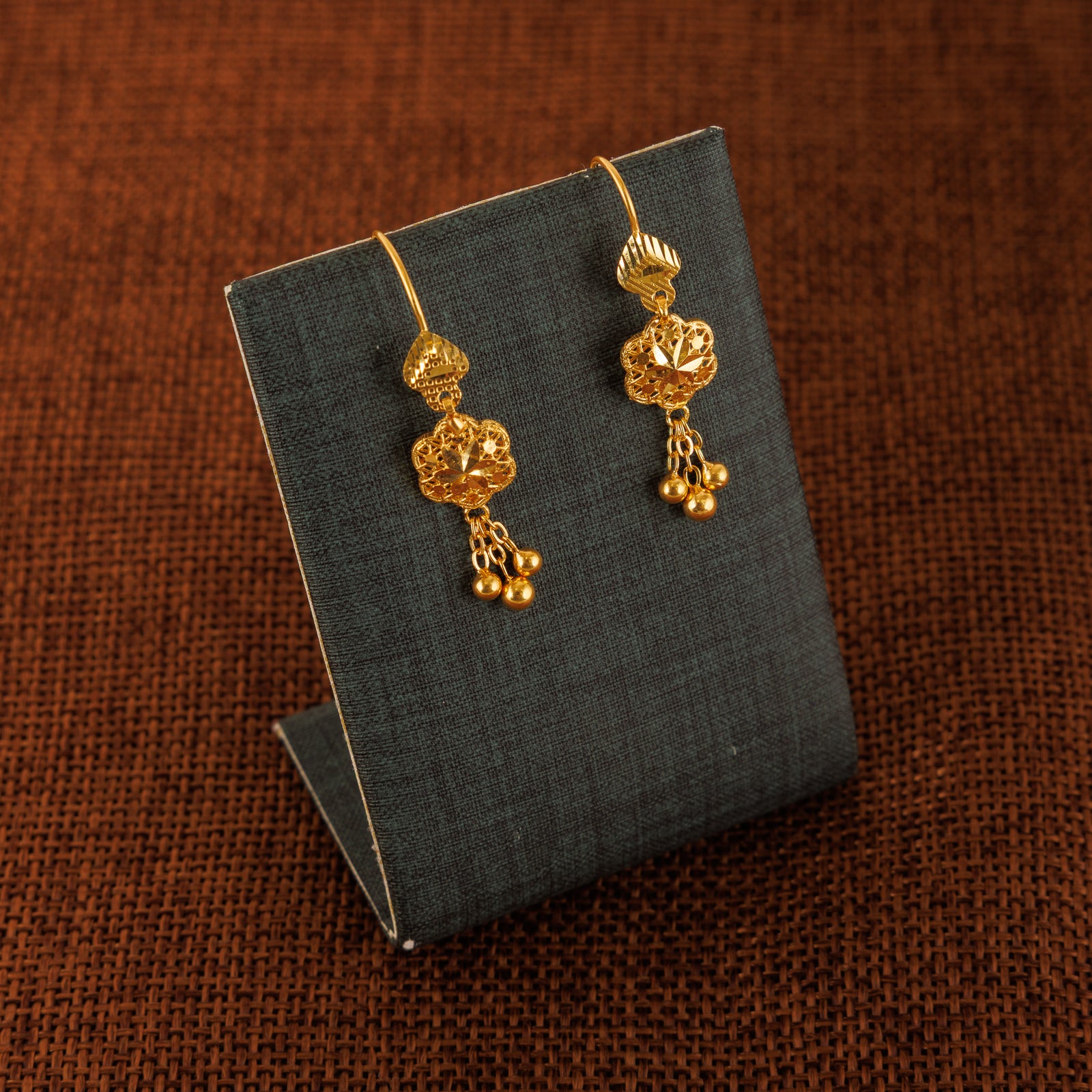 Kid's Clover Earrings (D2) - Silver 925 & Gold Plated