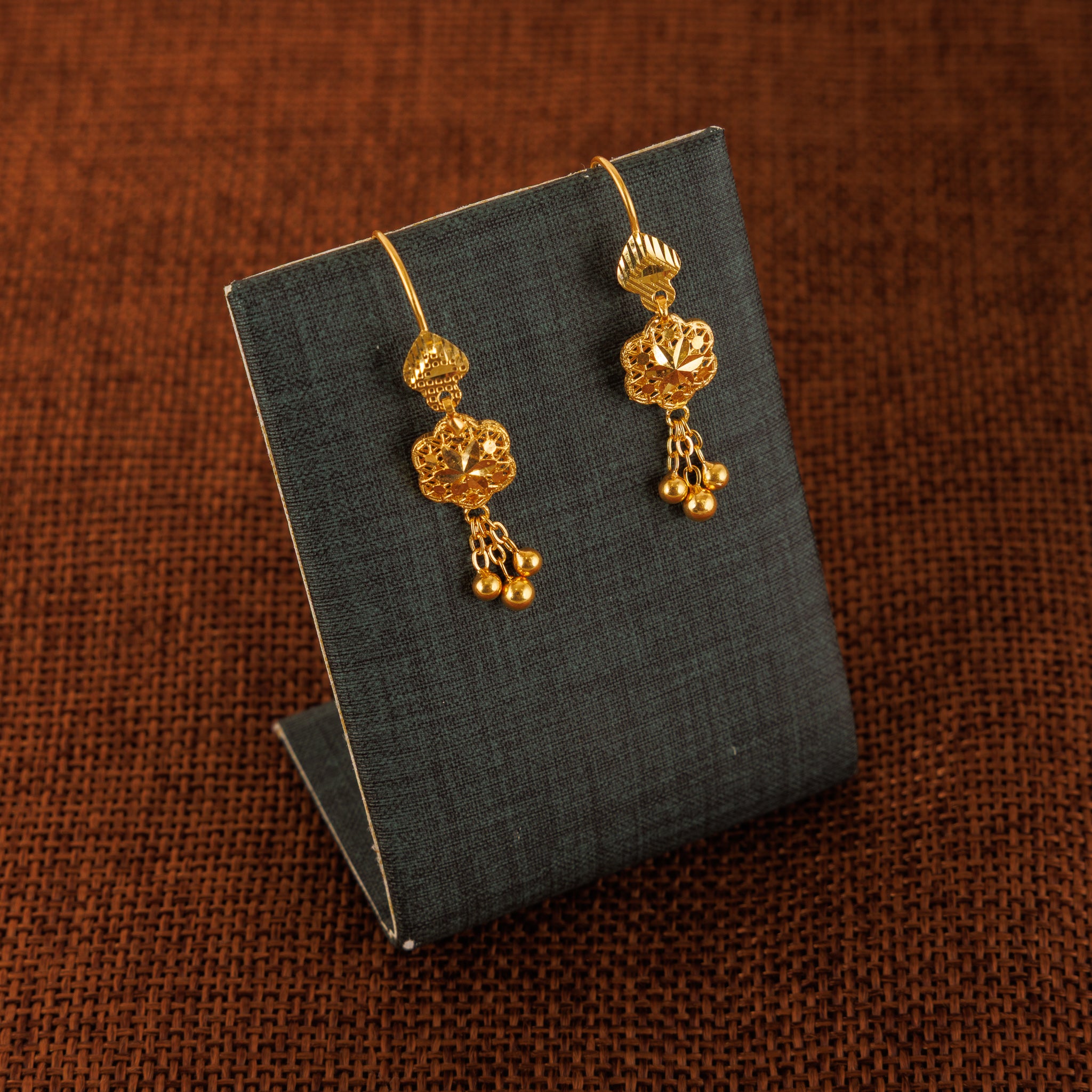 Kid's Clover Earrings (D2) - Silver 925 & Gold Plated