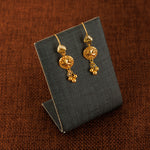 Kid's Sphere Earrings (D2) - Silver 925 & Gold Plated