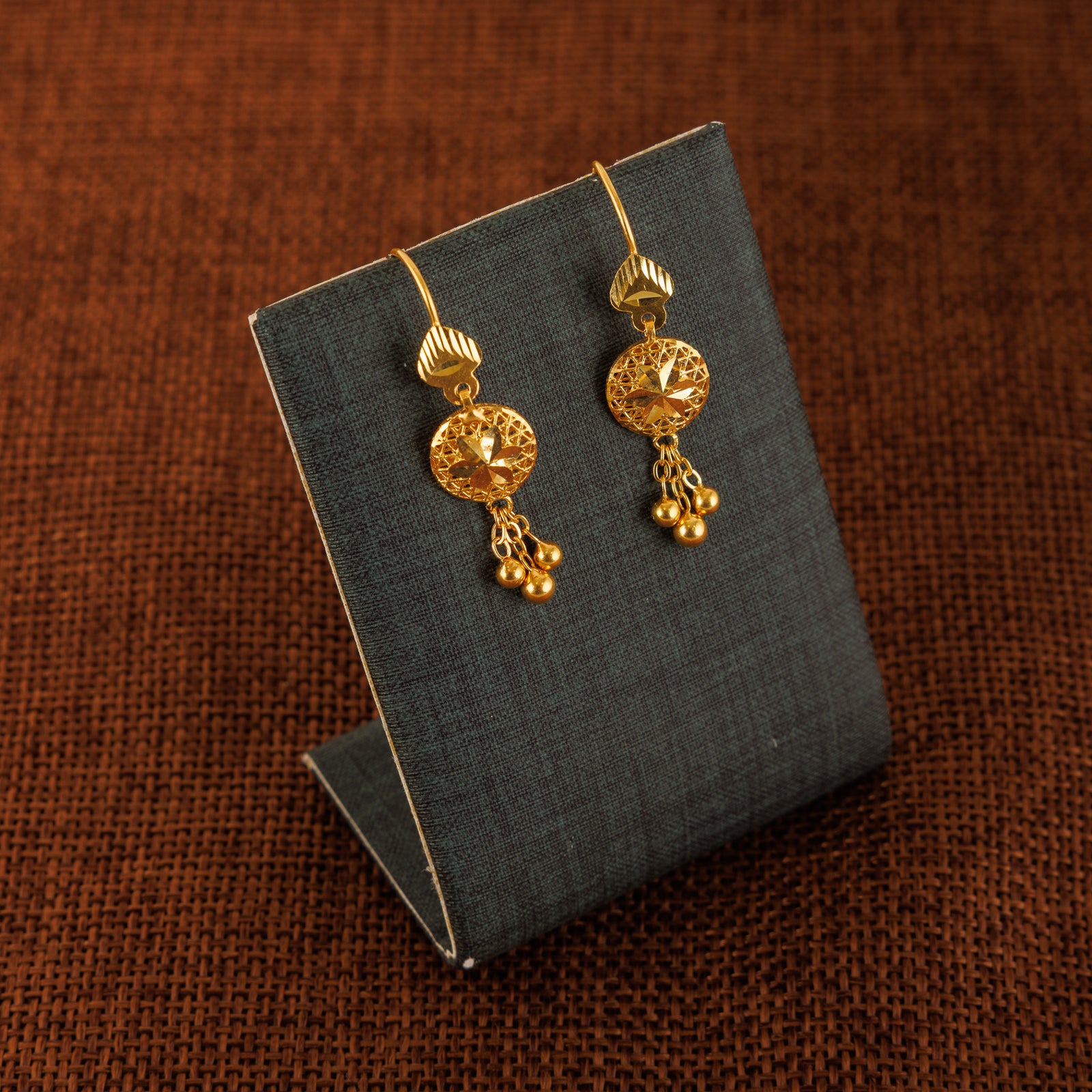 Kid's Sphere Earrings (D2) - Silver 925 & Gold Plated