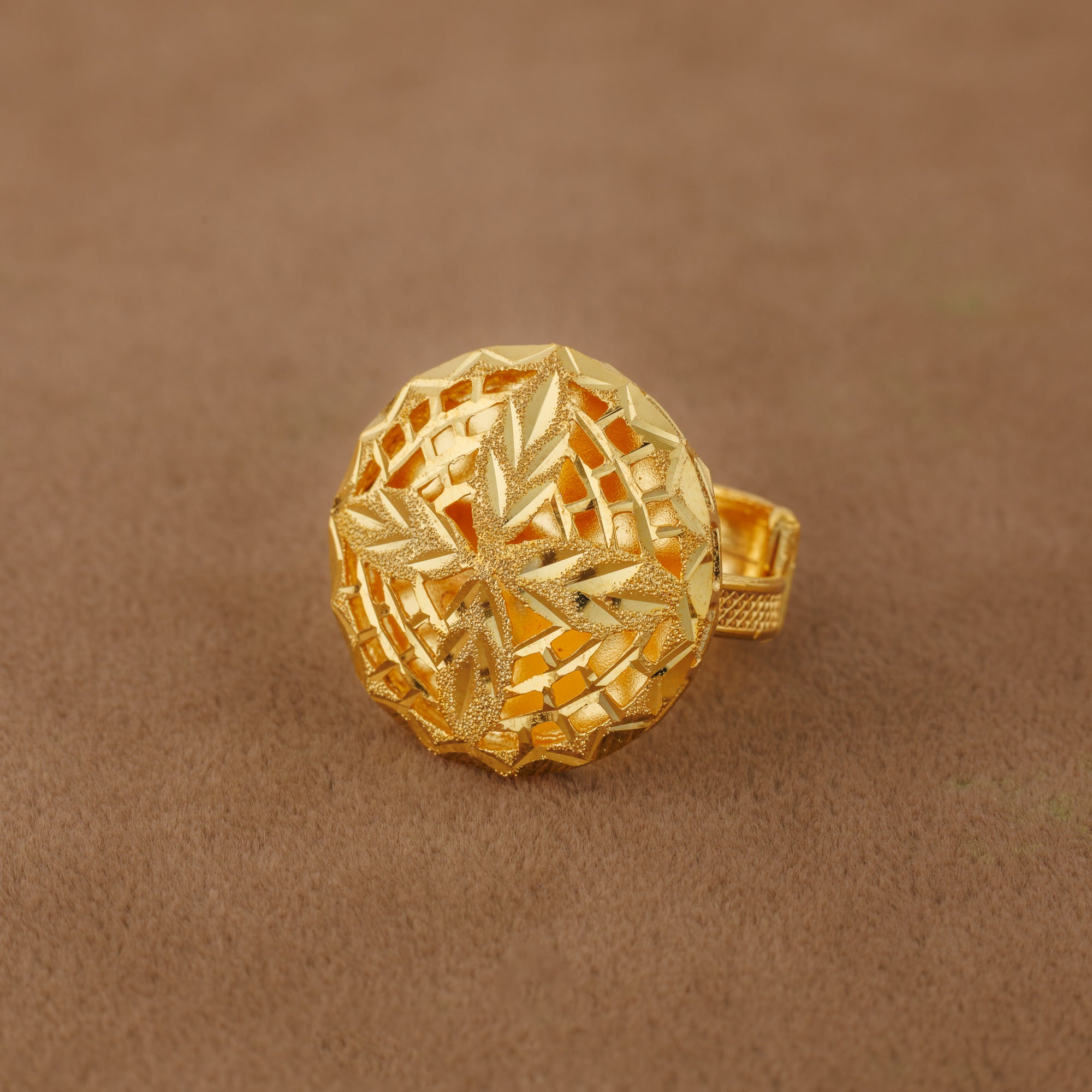 Traditional Ring (132) - Silver 925 & Gold Plated