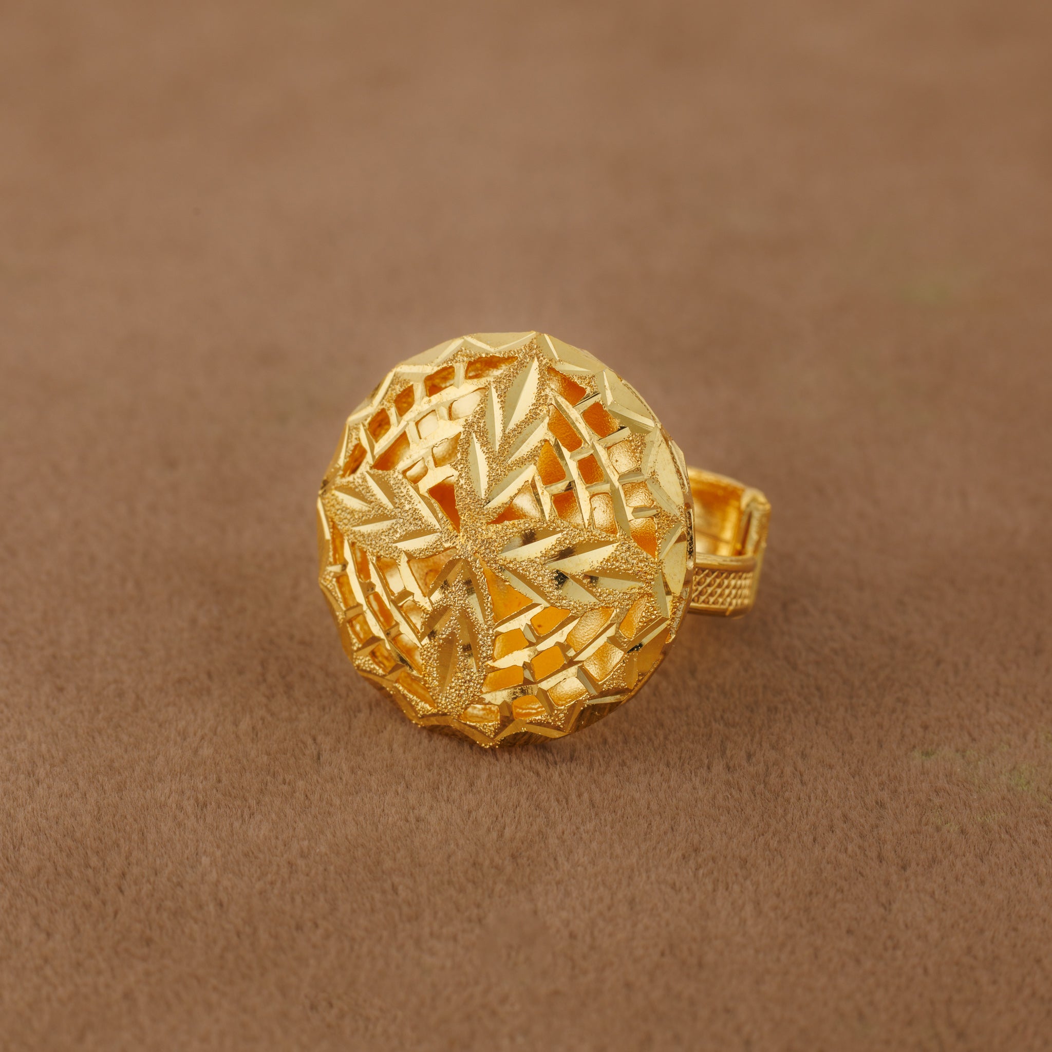 Traditional Ring (132) - Silver 925 & Gold Plated