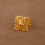 Traditional Ring (153) - Silver 925 & Gold Plated