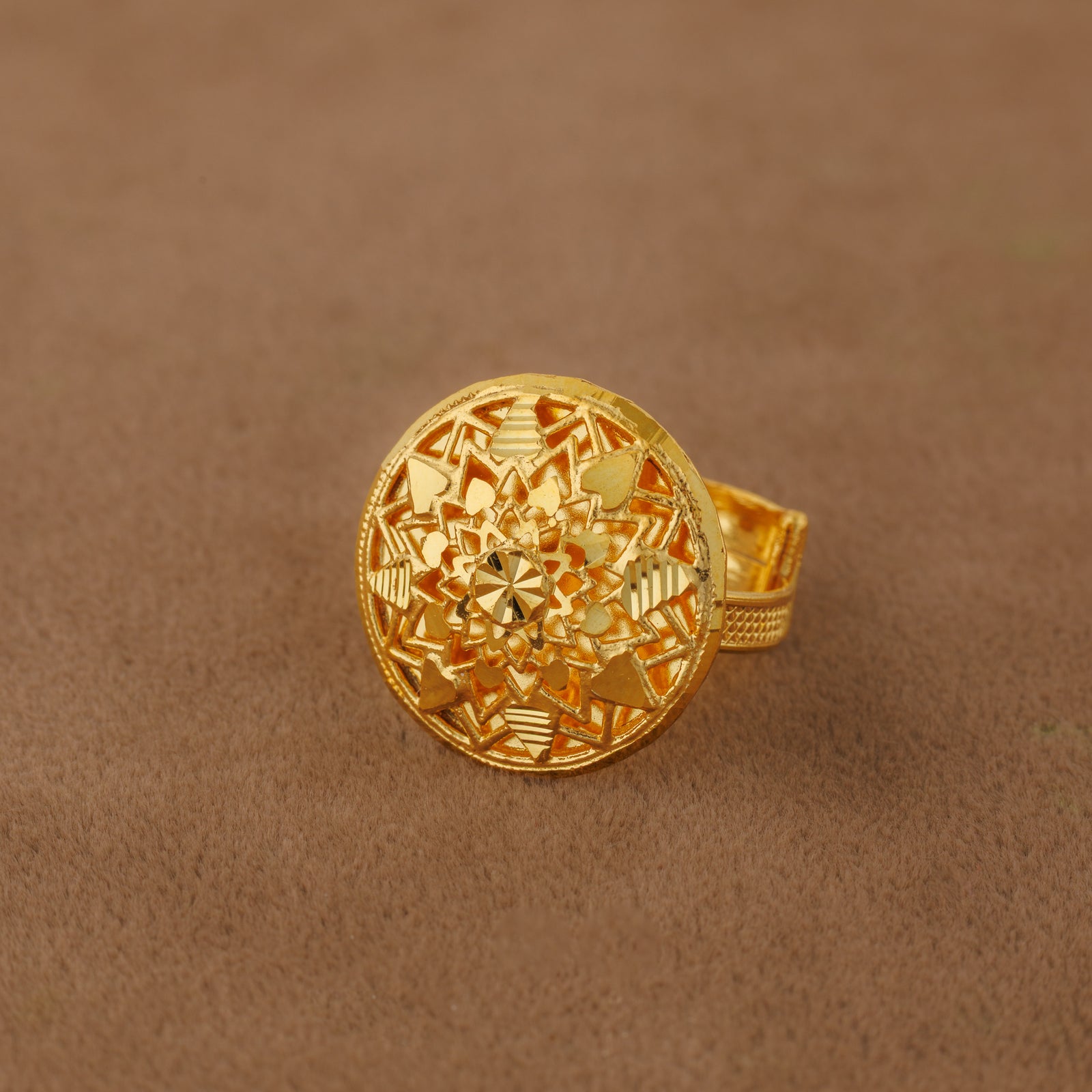 Traditional Ring (D93) - Silver 925 & Gold Plated