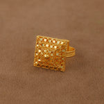 Traditional Ring (130) - Silver 925 & Gold Plated