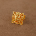 Traditional Ring (151) - Silver 925 & Gold Plated