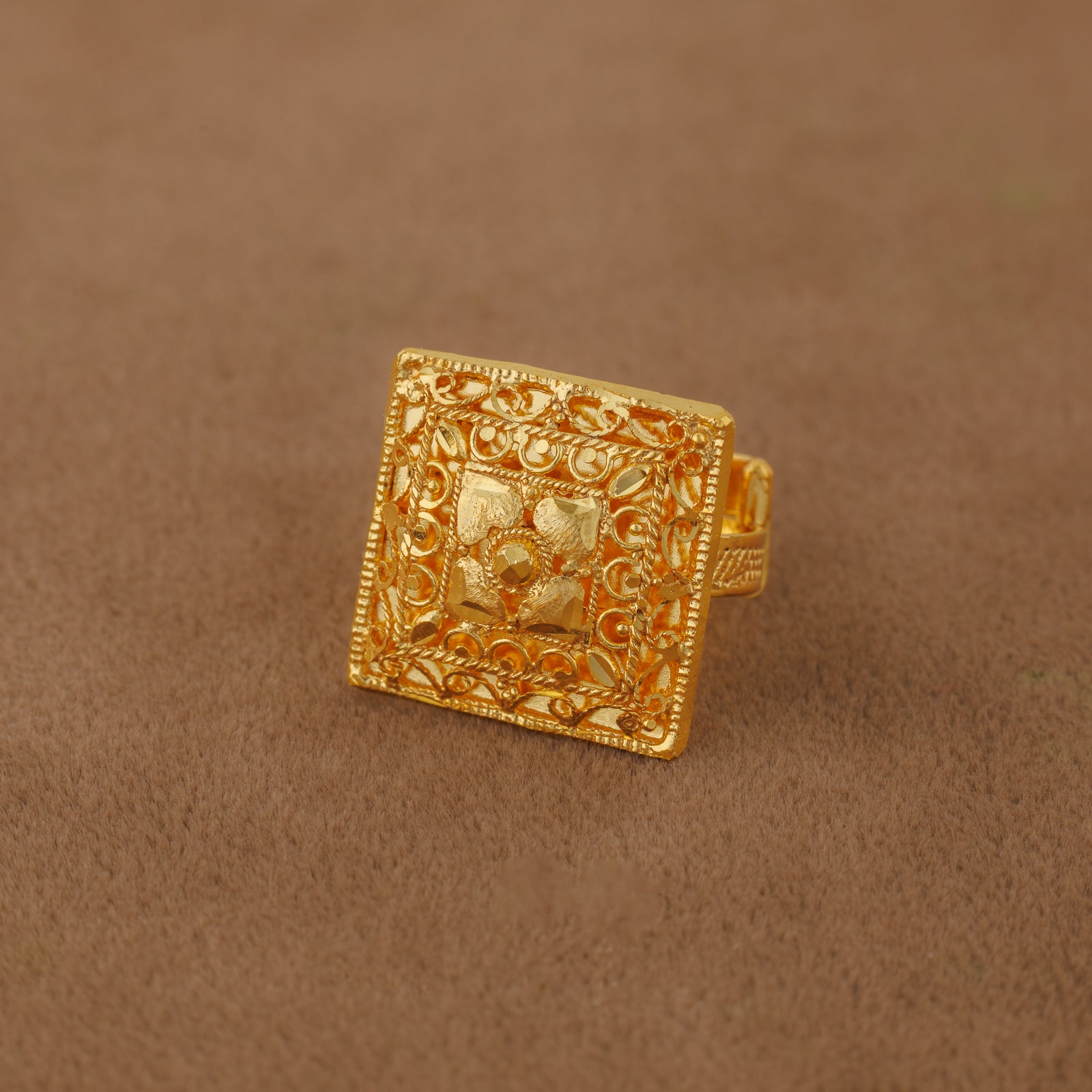 Traditional Ring (151) - Silver 925 & Gold Plated