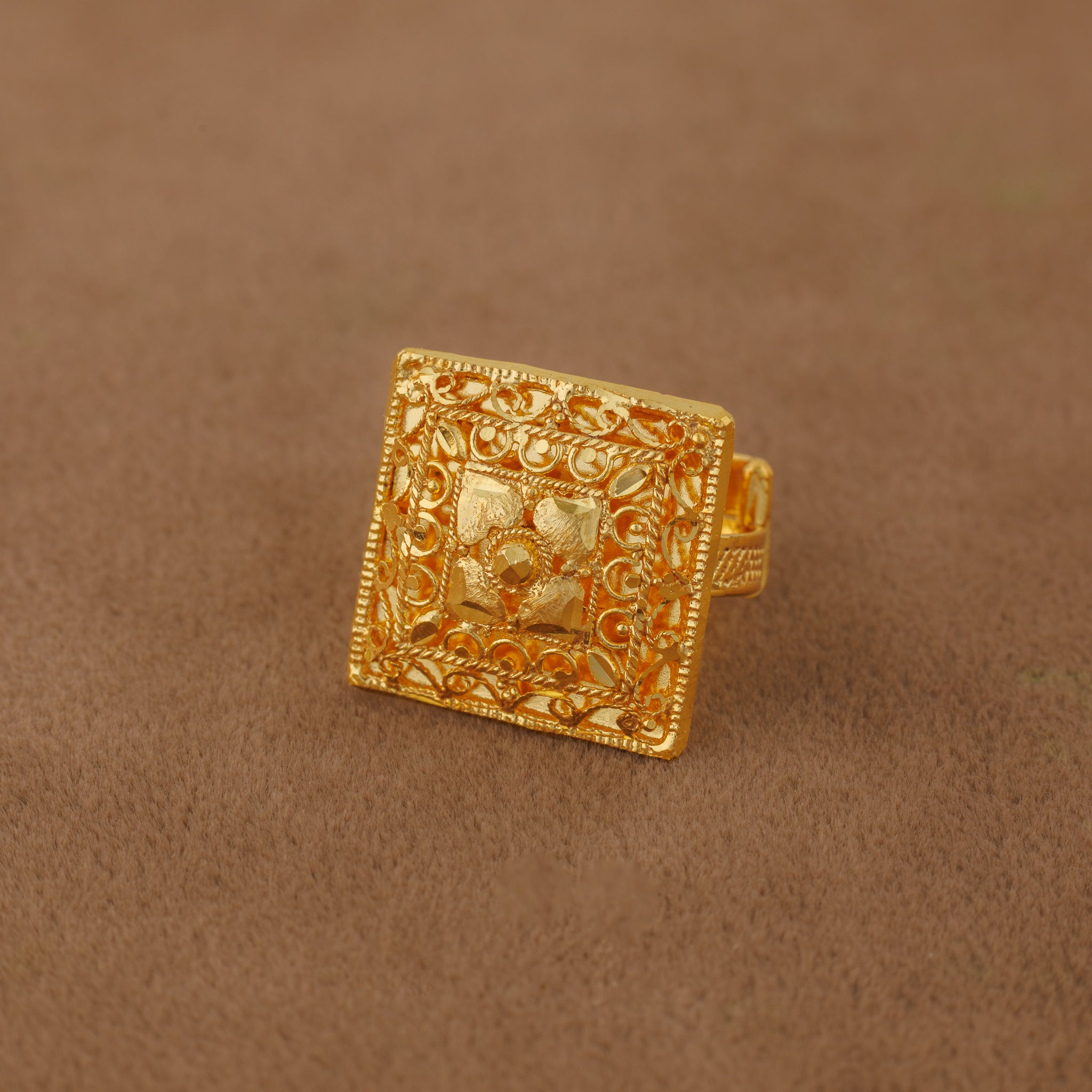 Traditional Ring (151) - Silver 925 & Gold Plated