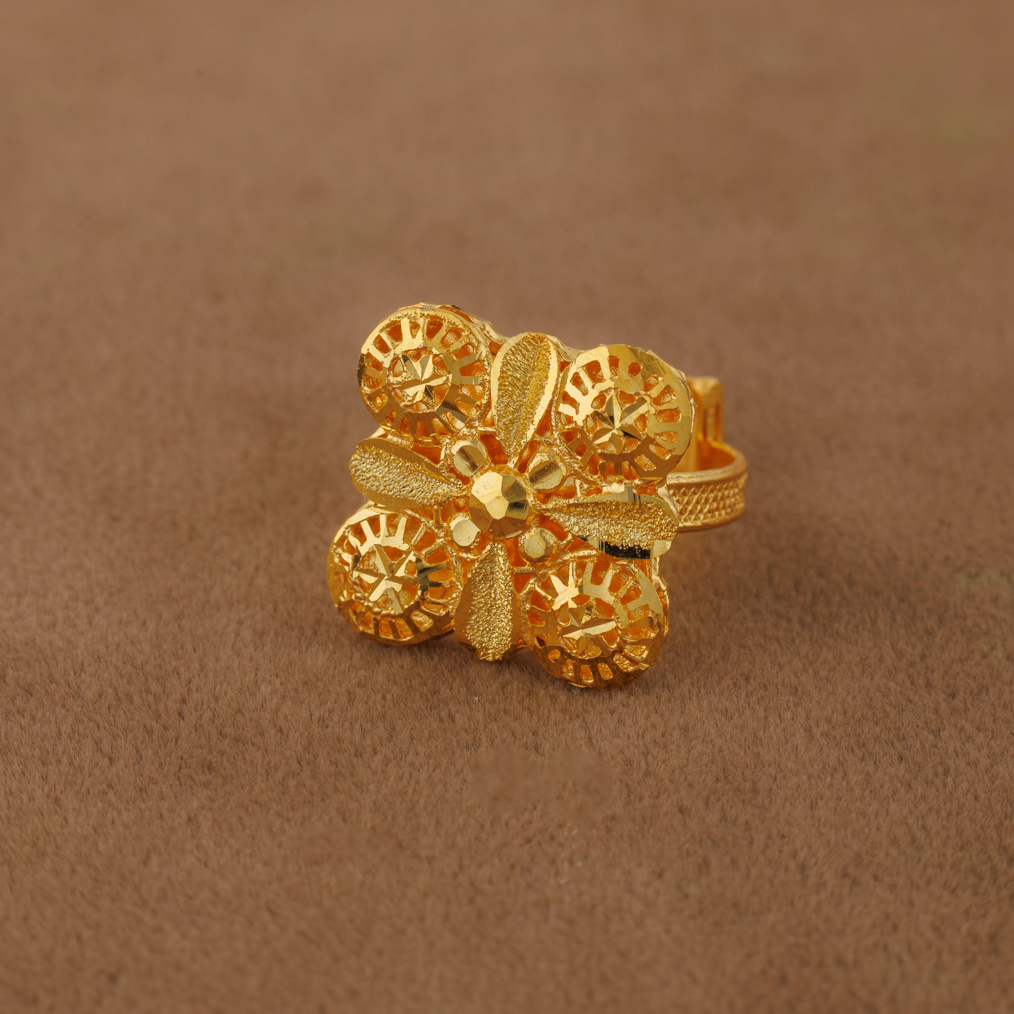 Traditional Ring (110) - Silver 925 & Gold Plated