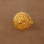 Circle Shape Ring (D1) - Silver 925 & Gold Plated