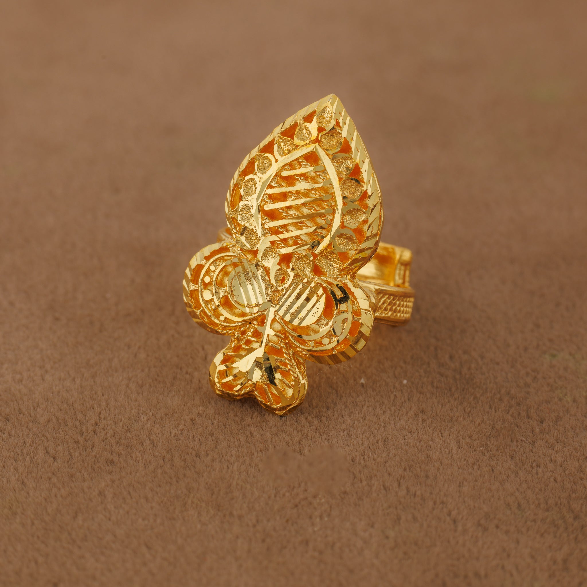 الخاتم التقليدي (D66) - Silver 925 و Gold Plated