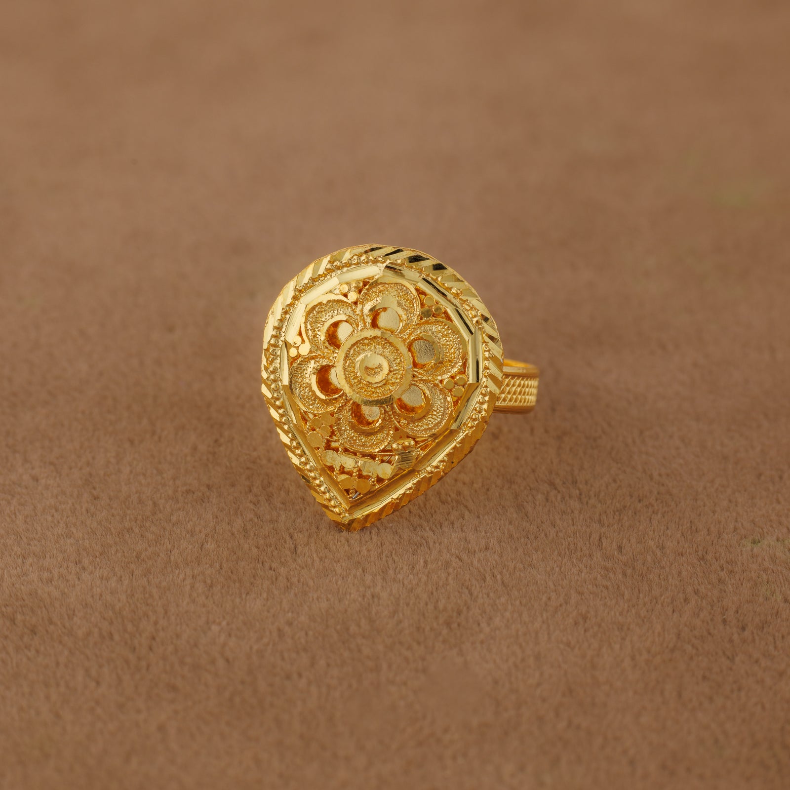 Traditional Ring (152) - Silver 925 & Gold Plated