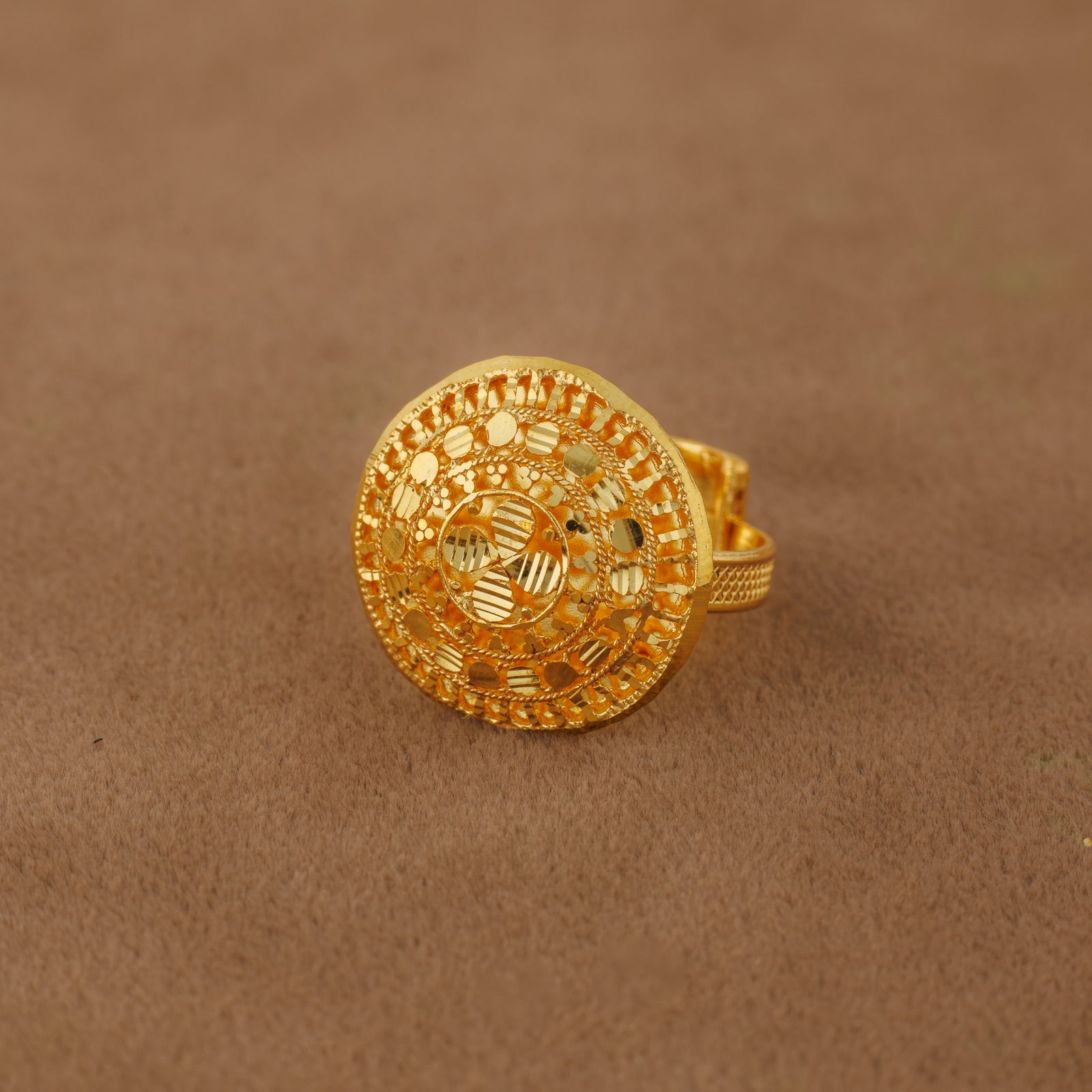 Traditional Ring (135) - Silver 925 & Gold Plated