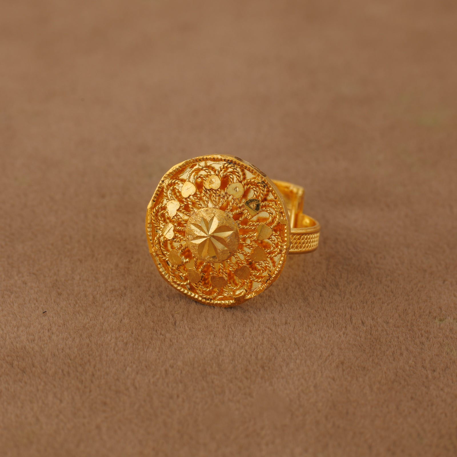 Traditional Ring (D39) - Silver 925 & Gold Plated