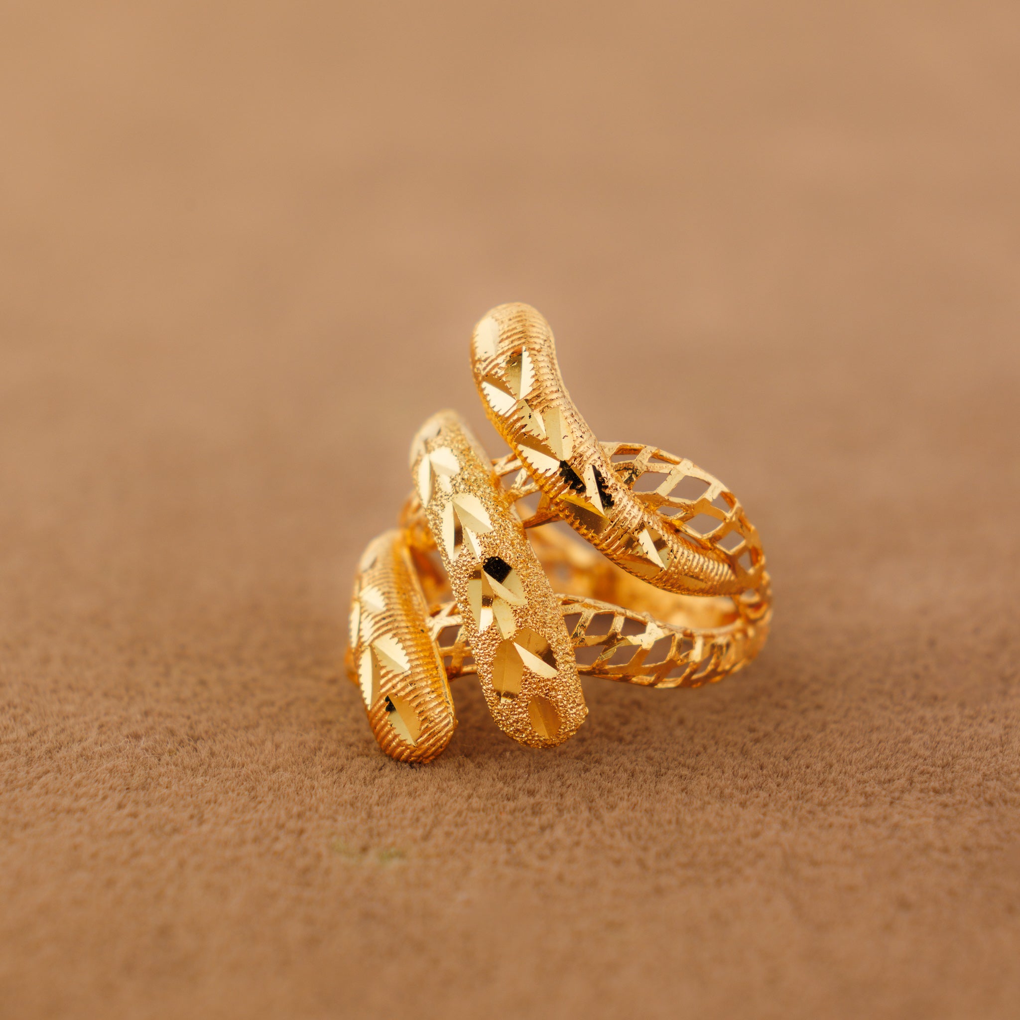 3D RP Rings (D370) - Silver 925 & Gold Plated