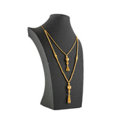 2 Line RP Beads Mala (D2) - Silver 925 & Gold Plated