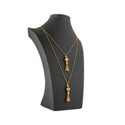 2 Line RP Beads Mala (D10) - Silver 925 & Gold Plated